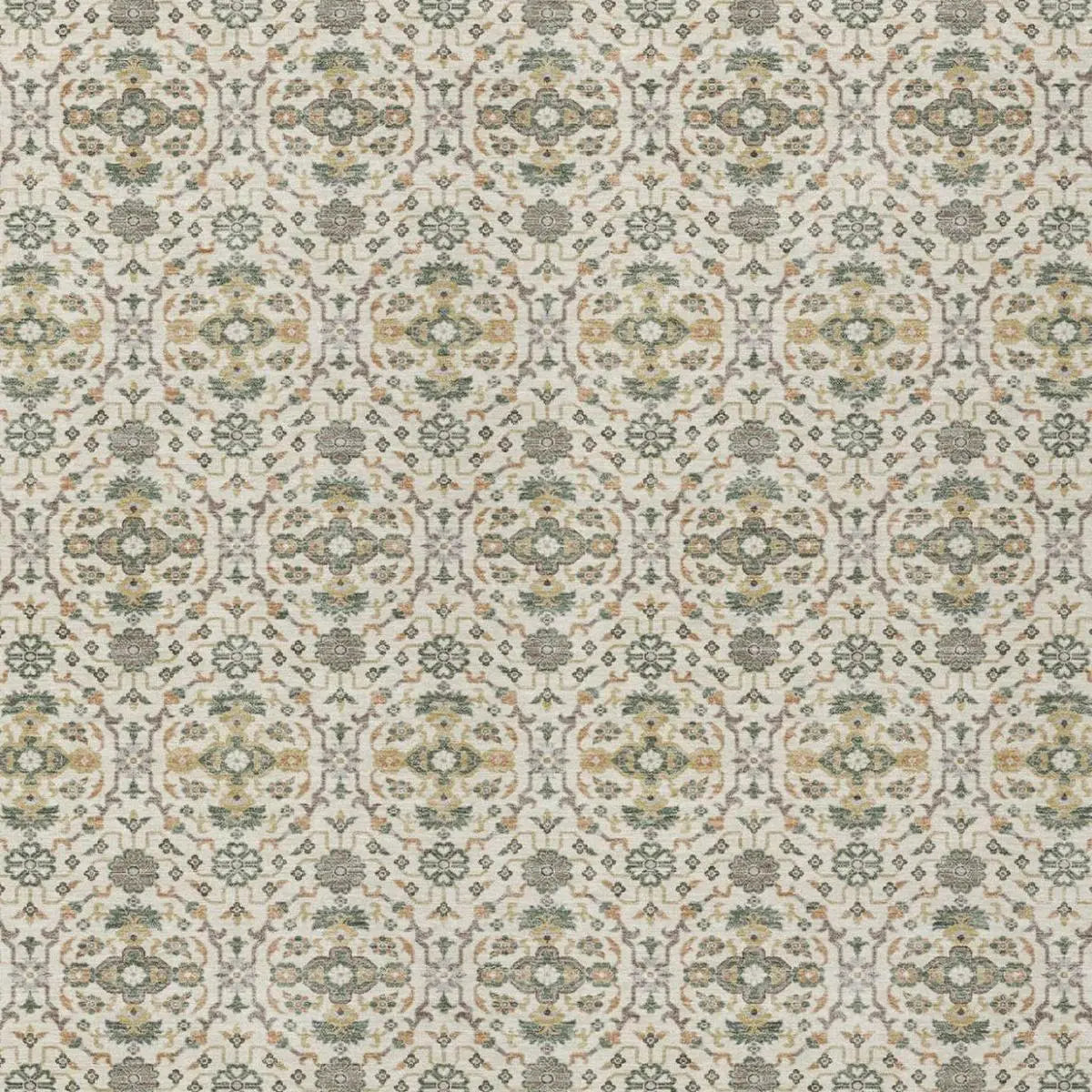 10' X 14' Cream And Ivory Oriental Washable Indoor Outdoor Area Rug Homeroots Outdoor