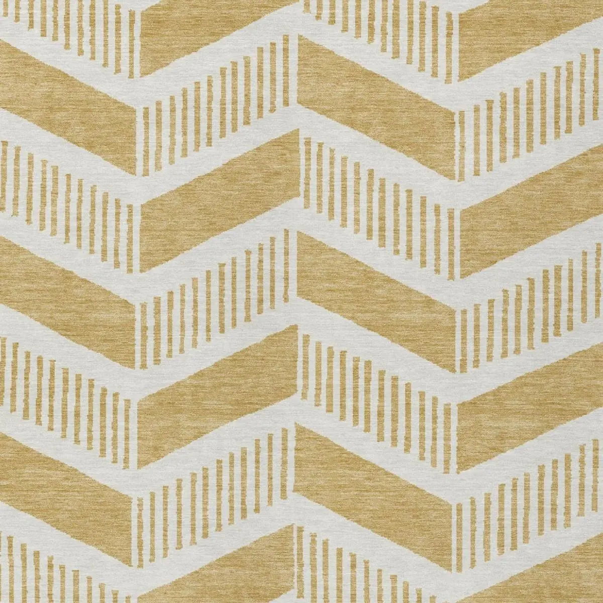 10' X 14' Gold And Linen Geometric Washable Indoor Outdoor Area Rug Homeroots Outdoor