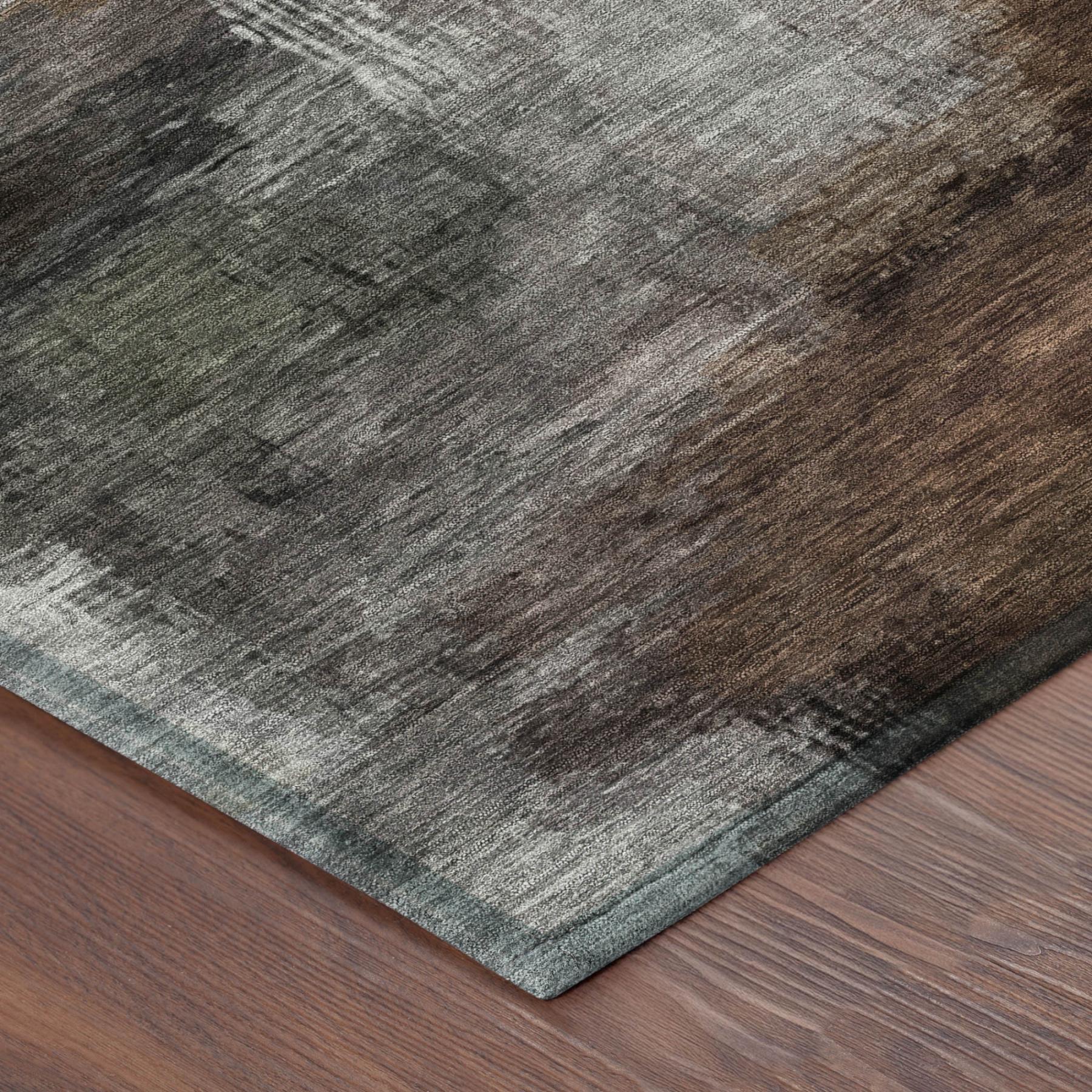 10' X 14' Granite Gray And Gray Abstract Washable Indoor Outdoor Area Rug Homeroots Outdoor