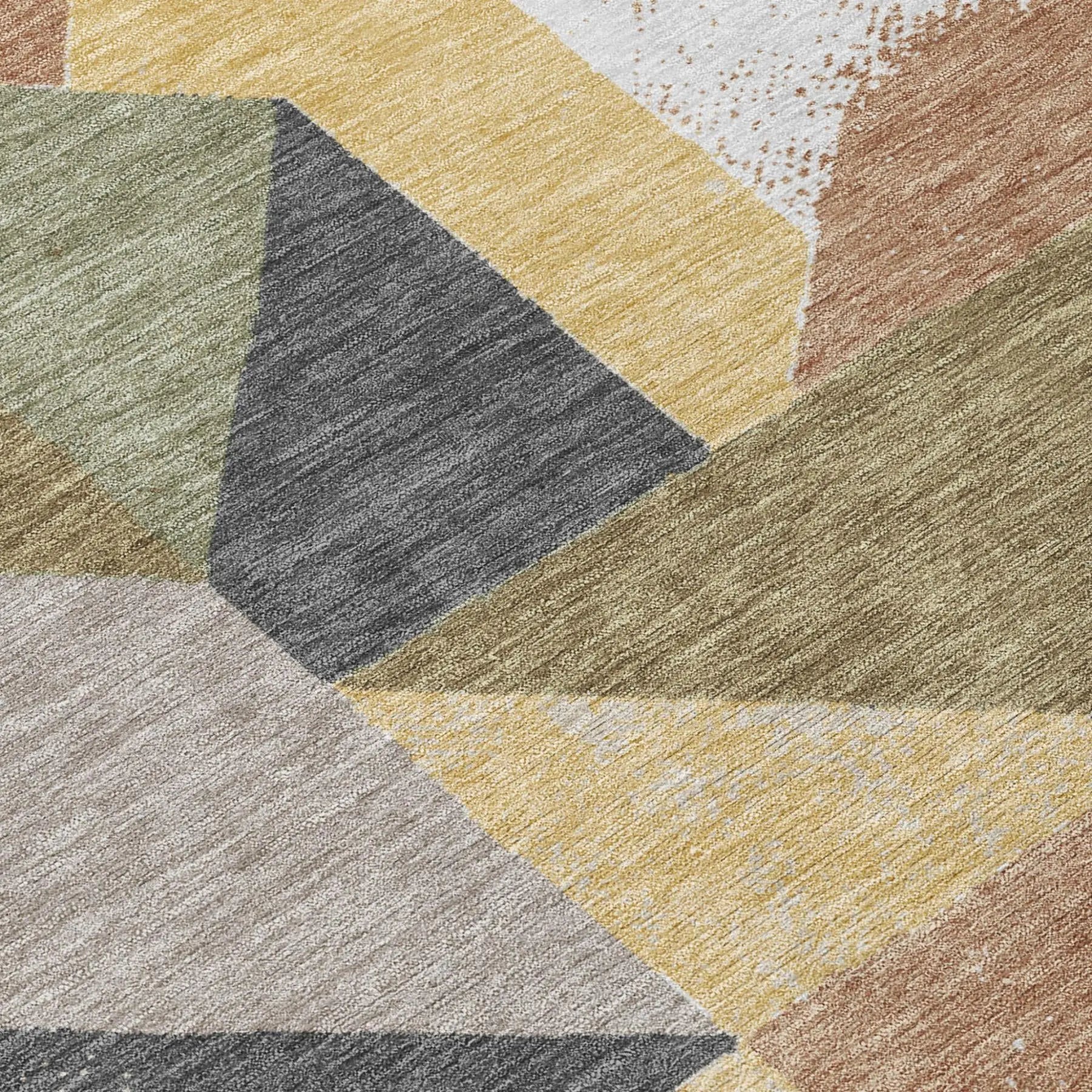 10' X 14' Graphite And Gray Geometric Washable Indoor Outdoor Area Rug Homeroots Outdoor