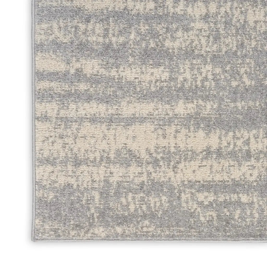 10' X 14' Gray And Beige Abstract Indoor Outdoor Area Rug Homeroots Outdoor