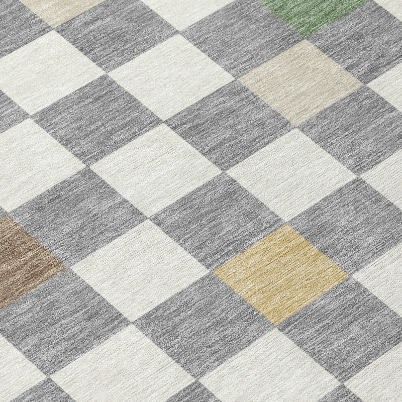10' X 14' Gray And Beige Geometric Washable Indoor Outdoor Area Rug Homeroots Outdoor