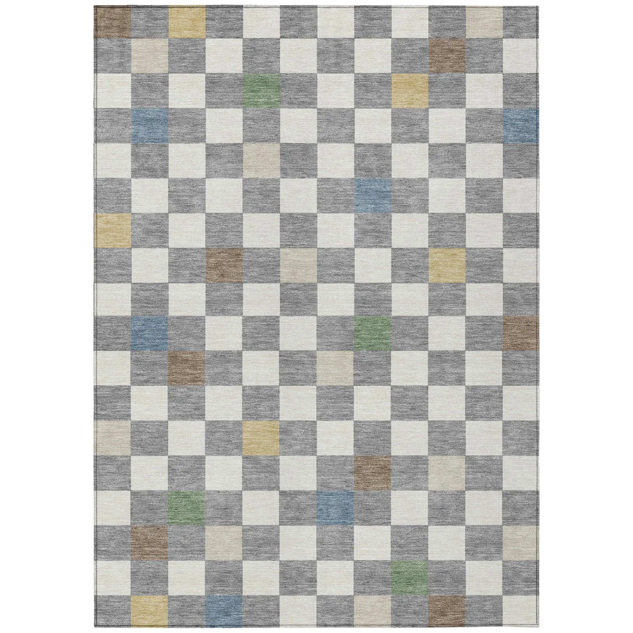 10' X 14' Gray And Beige Geometric Washable Indoor Outdoor Area Rug Homeroots Outdoor