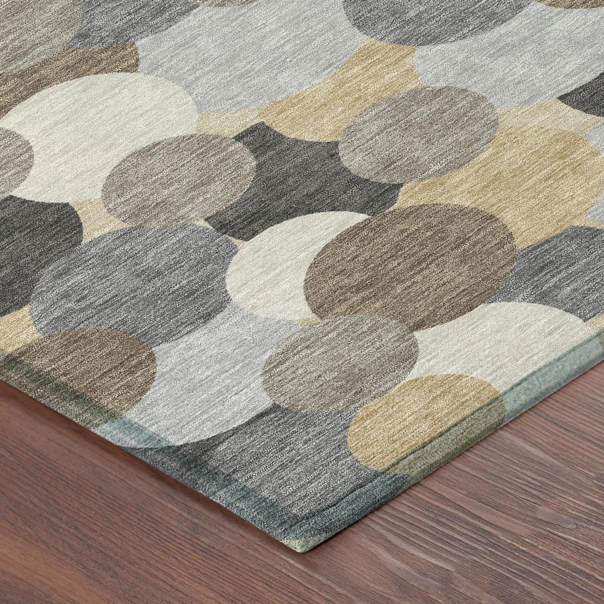 10' X 14' Gray And Chocolate Geometric Washable Indoor Outdoor Area Rug Homeroots Outdoor