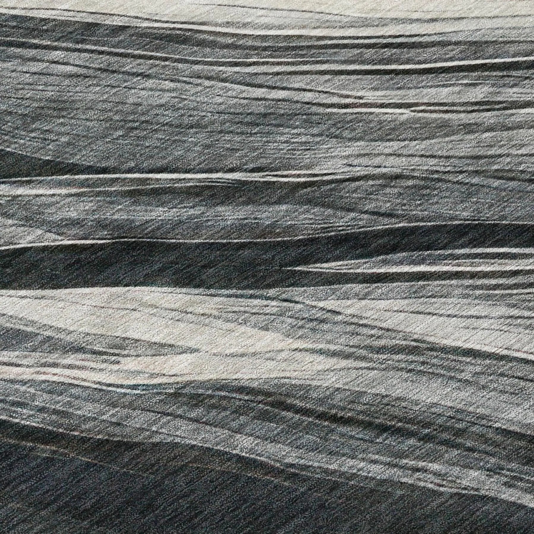 10' X 14' Gray And Graphite Abstract Washable Indoor Outdoor Area Rug Homeroots Outdoor