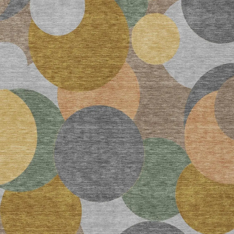 10' X 14' Gray And Graphite Geometric Washable Indoor Outdoor Area Rug Homeroots Outdoor