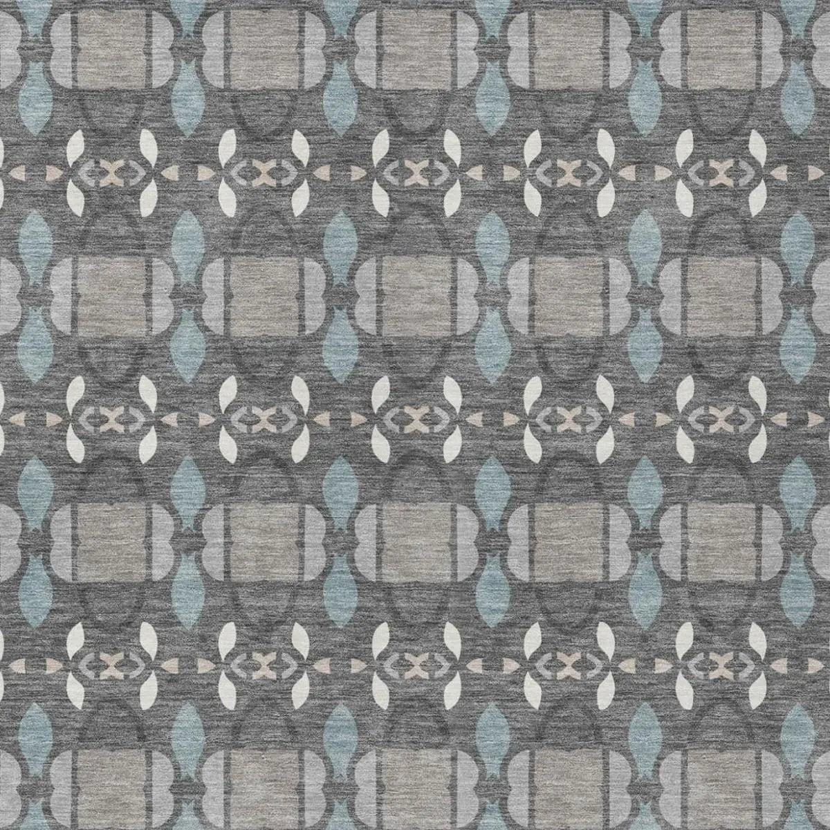 10' X 14' Gray And Graphite Striped Washable Indoor Outdoor Area Rug Homeroots Outdoor