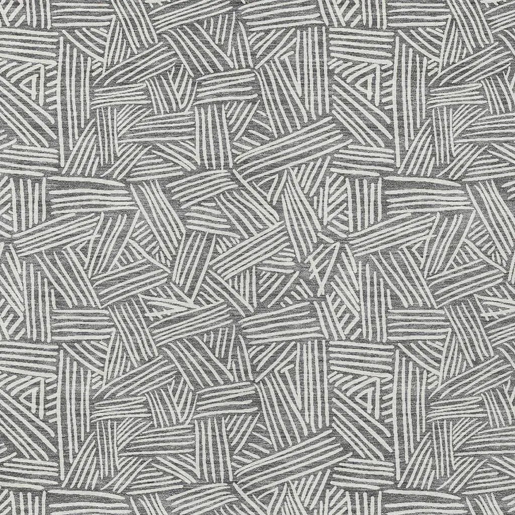 10' X 14' Gray And Ivory Geometric Washable Indoor Outdoor Area Rug Homeroots Outdoor