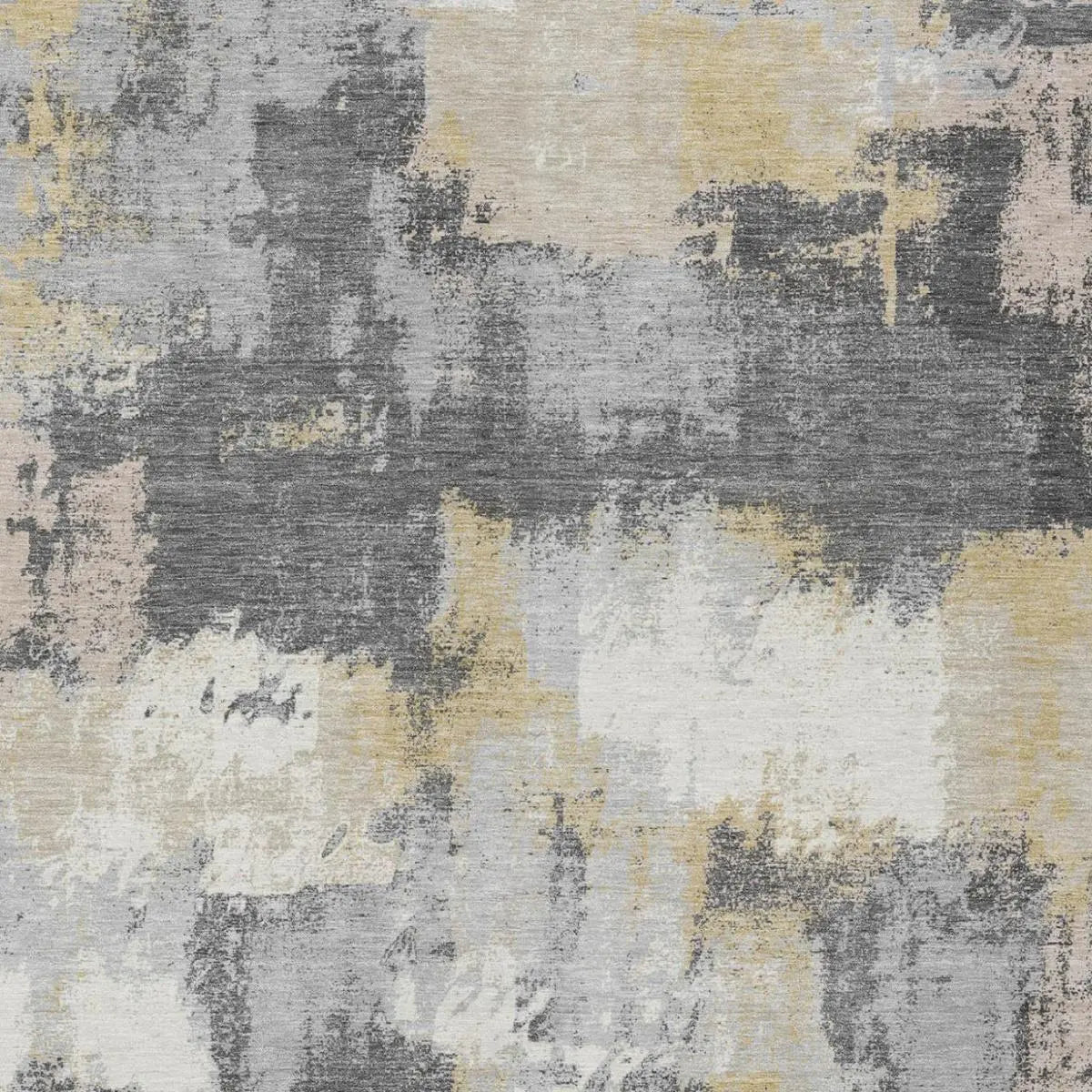 10' X 14' Gray And Silver Abstract Washable Indoor Outdoor Area Rug Homeroots Outdoor