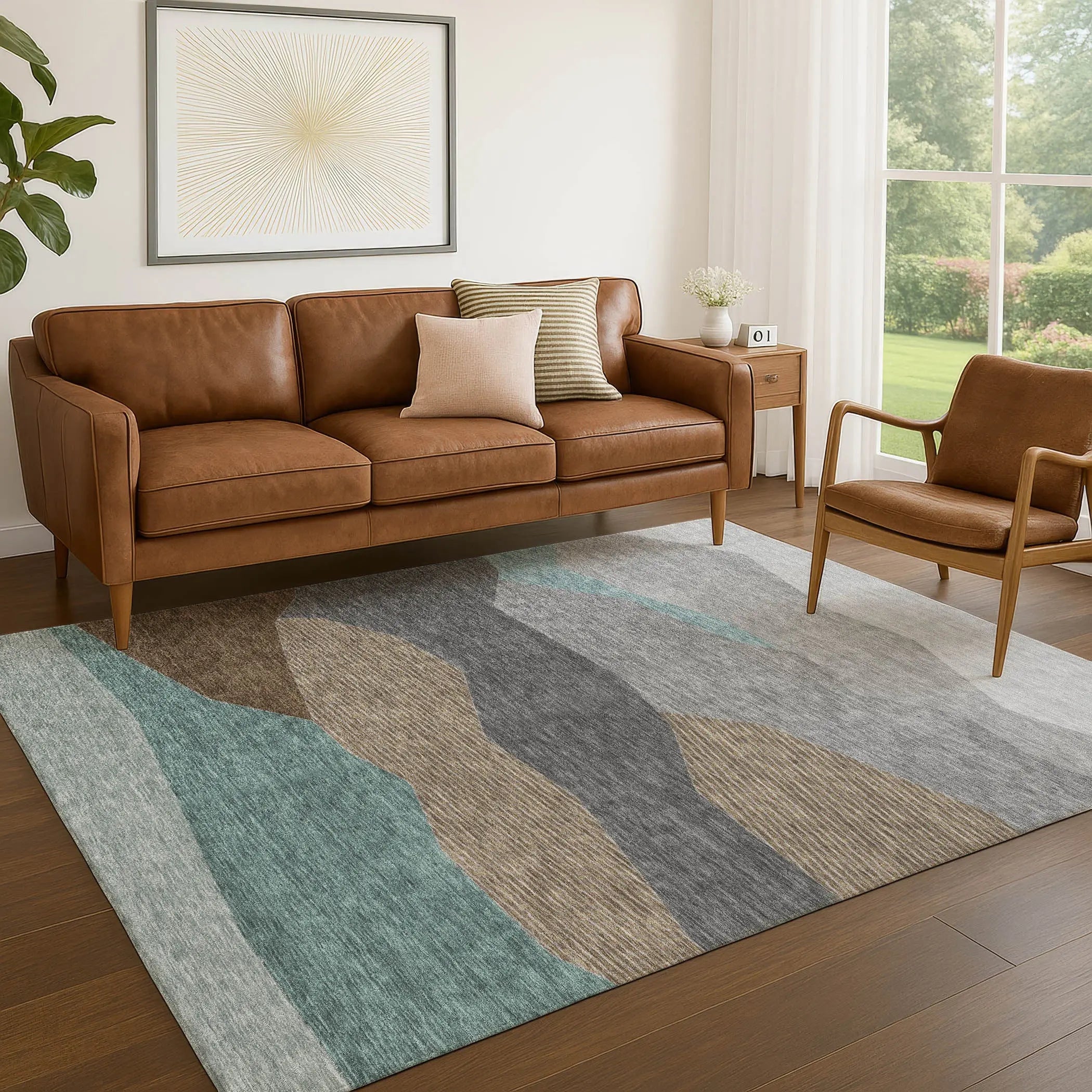 10' X 14' Gray And Silver Geometric Washable Indoor Outdoor Area Rug Homeroots Outdoor