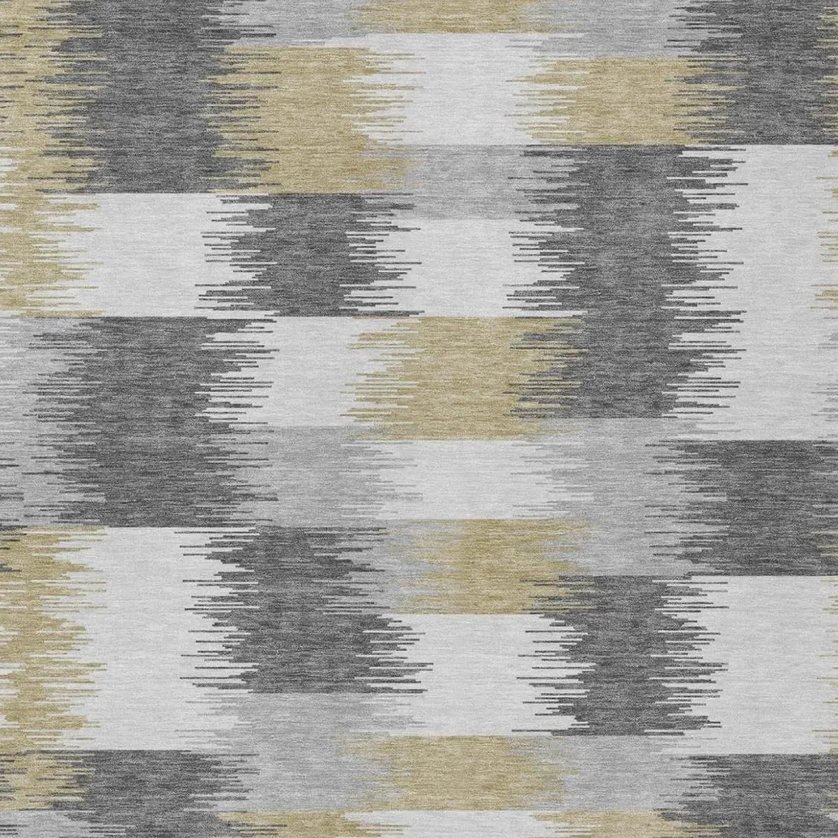 10' X 14' Gray And Silver Geometric Washable Indoor Outdoor Area Rug Homeroots Outdoor