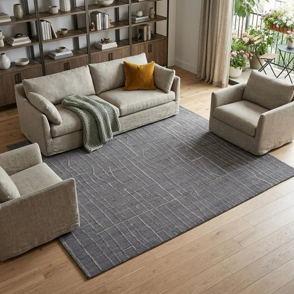10' X 14' Gray And Silver Hand Woven Area Rug Homeroots Home Decor