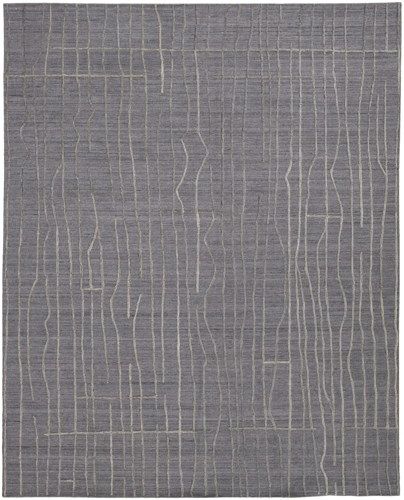 10' X 14' Gray And Silver Hand Woven Area Rug Homeroots Home Decor