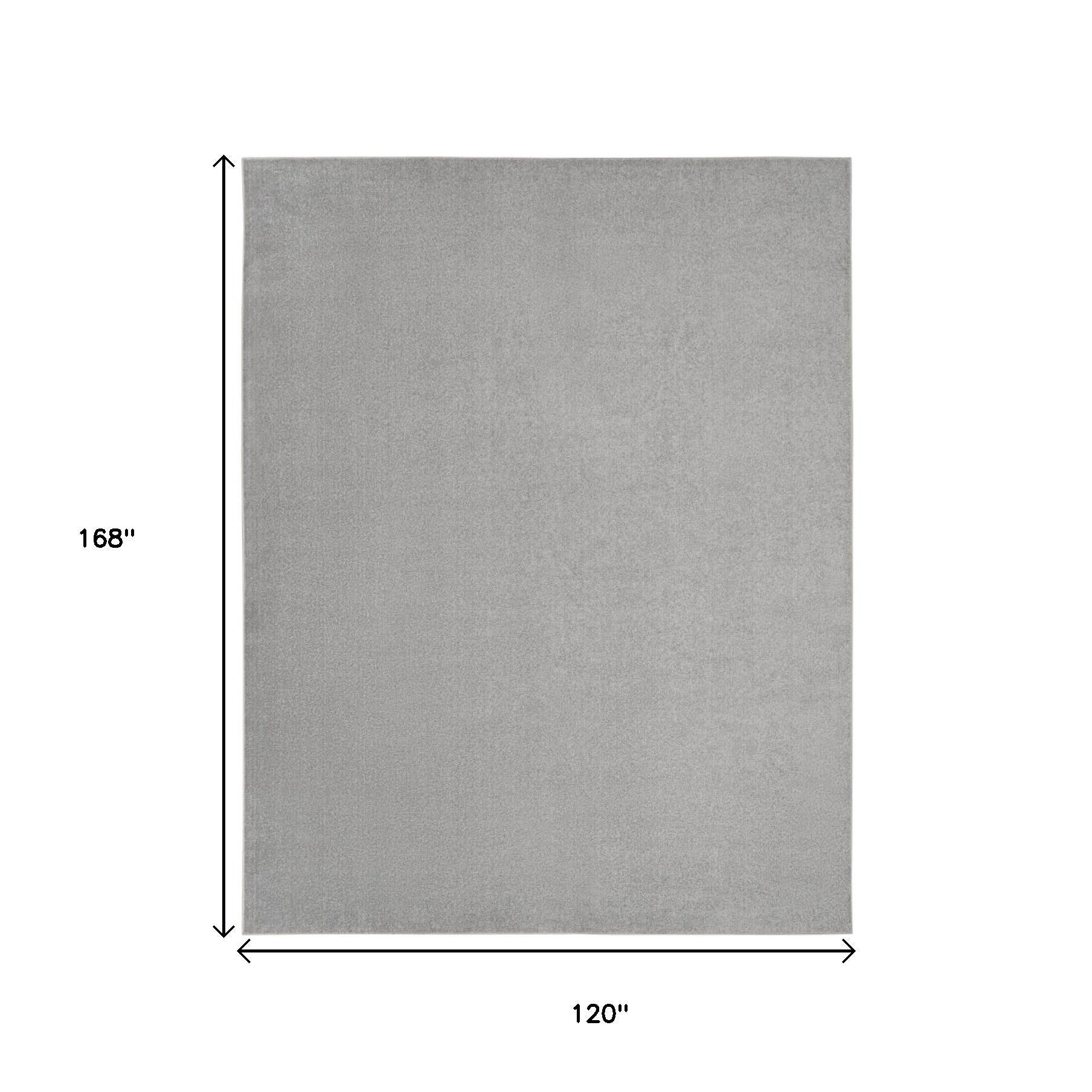 10' X 14' Gray Indoor Outdoor Area Rug - GreatEagleInc