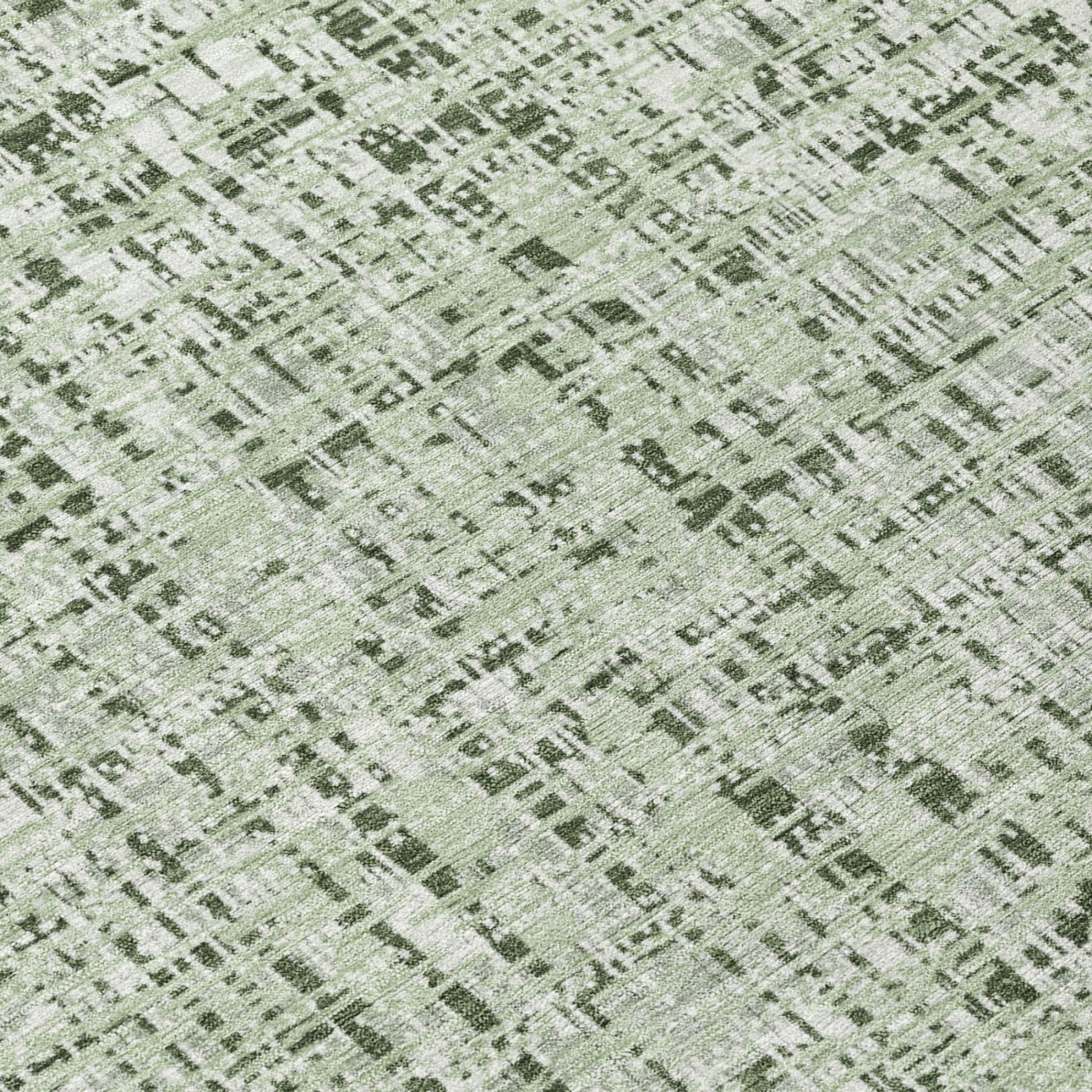 10' X 14' Green And Brown Abstract Washable Indoor Outdoor Area Rug Homeroots Outdoor