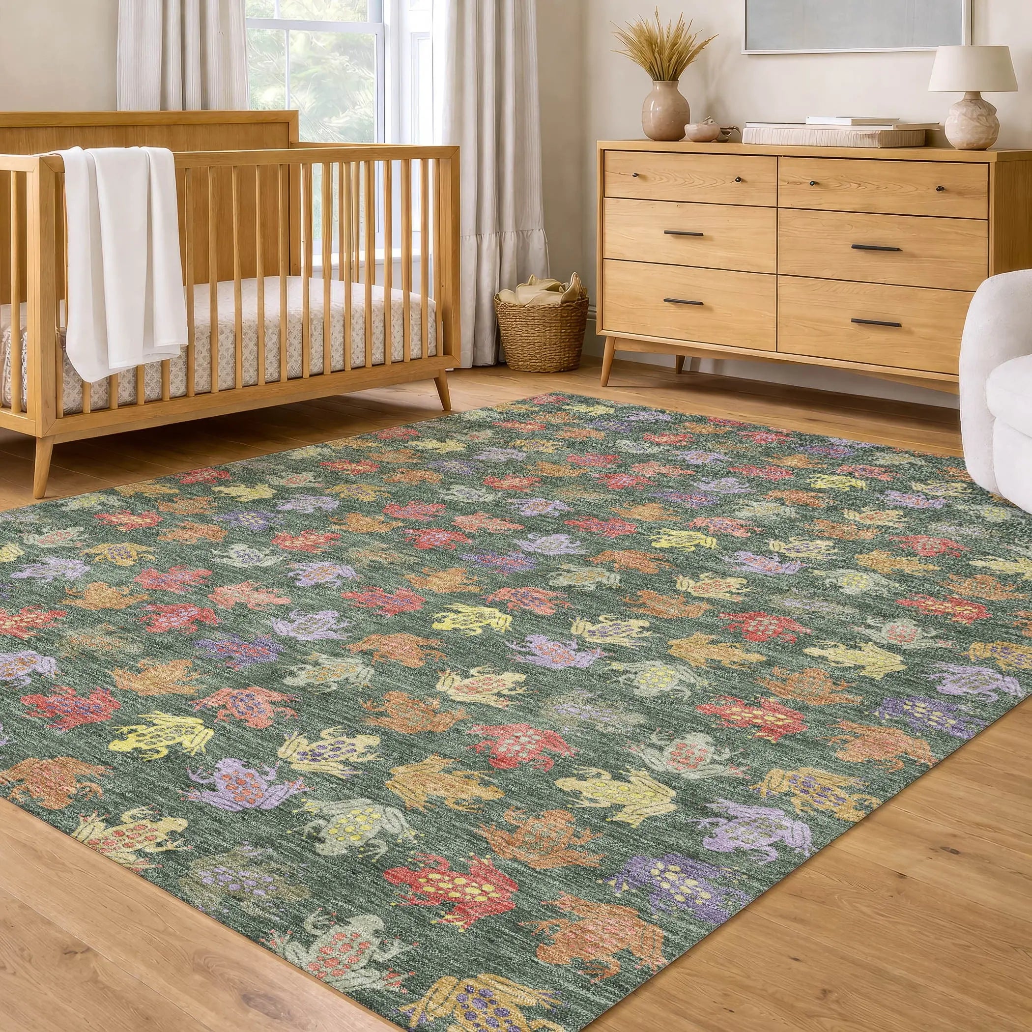 10' X 14' Green And Brown Geometric Washable Indoor Outdoor Area Rug Homeroots Outdoor