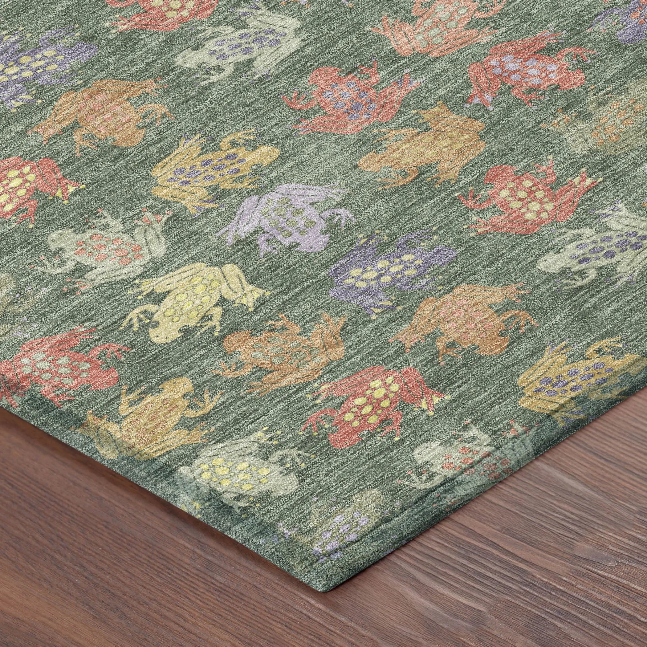 10' X 14' Green And Brown Geometric Washable Indoor Outdoor Area Rug Homeroots Outdoor