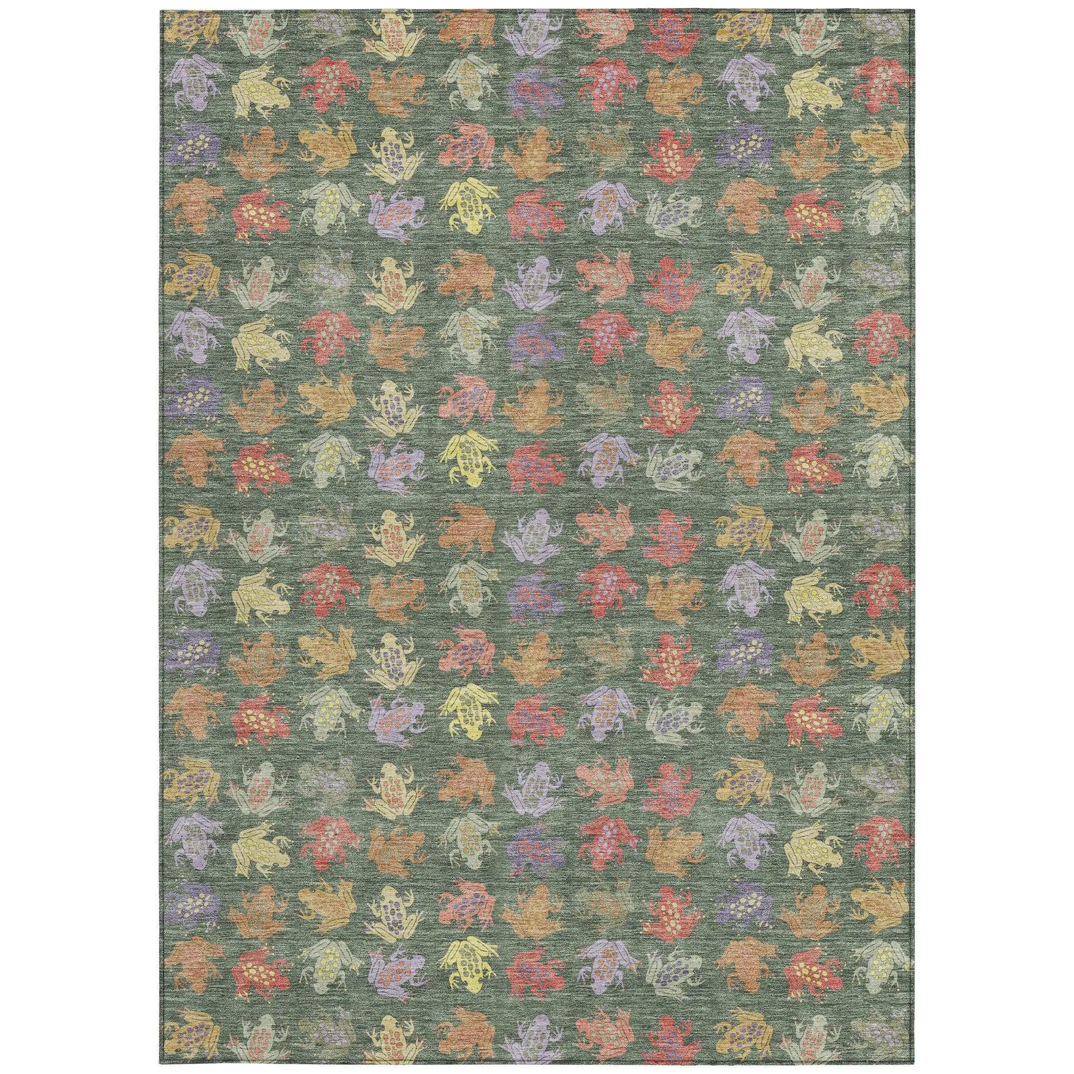 10' X 14' Green And Brown Geometric Washable Indoor Outdoor Area Rug Homeroots Outdoor