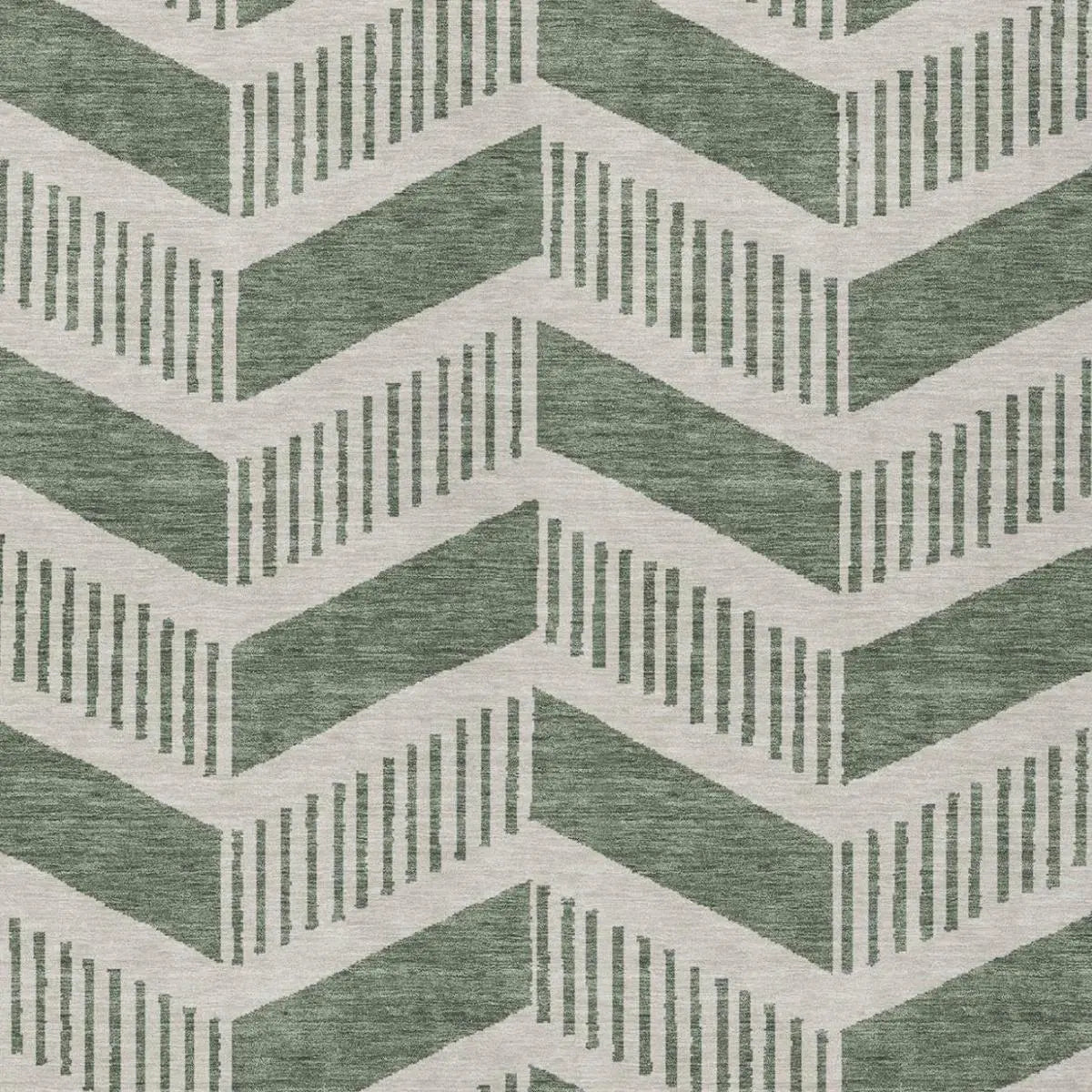 10' X 14' Green And Ivory Geometric Washable Indoor Outdoor Area Rug Homeroots Outdoor