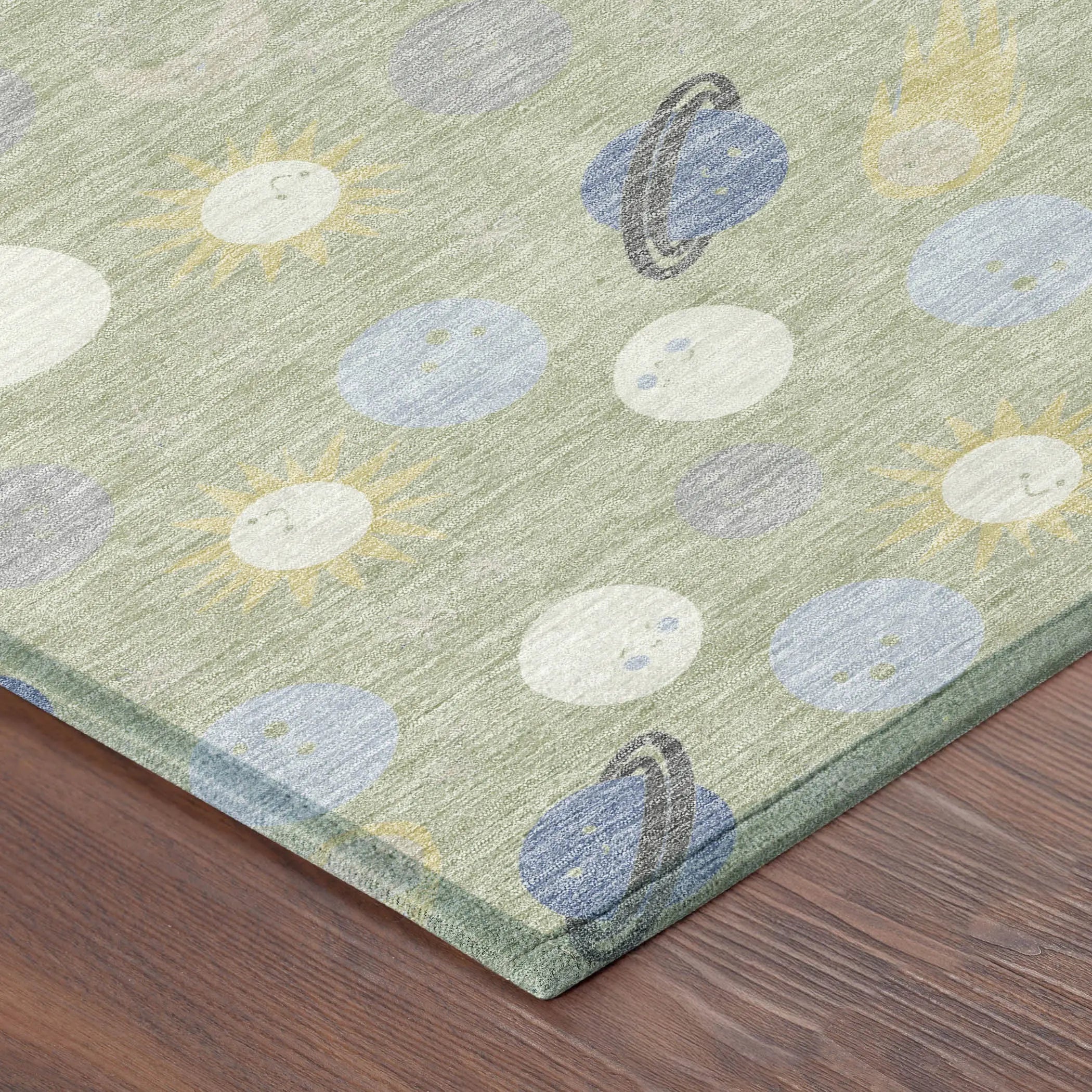 10' X 14' Green And Ivory Geometric Washable Indoor Outdoor Area Rug Homeroots Outdoor