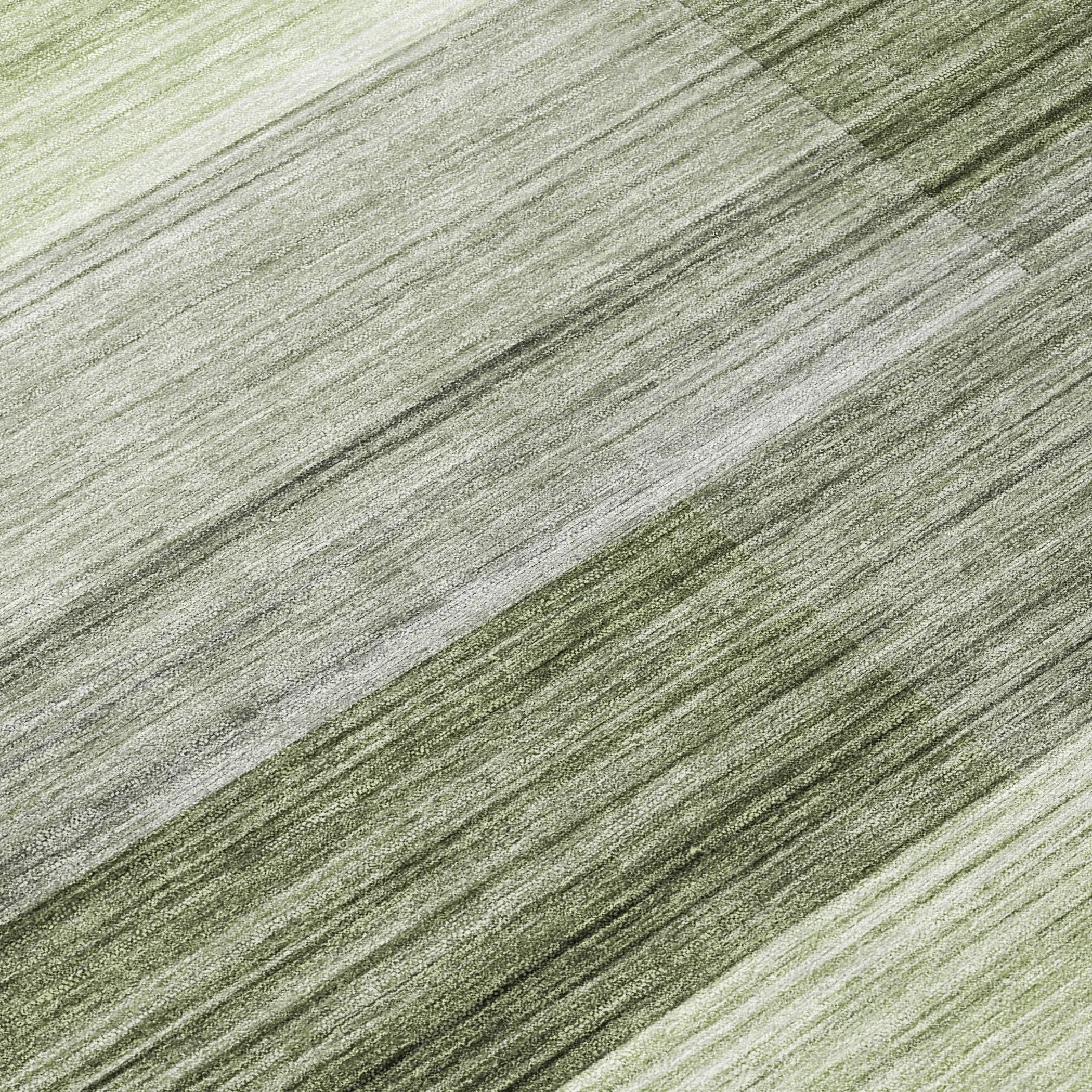 10' X 14' Green And Ivory Striped Washable Indoor Outdoor Area Rug Homeroots Outdoor