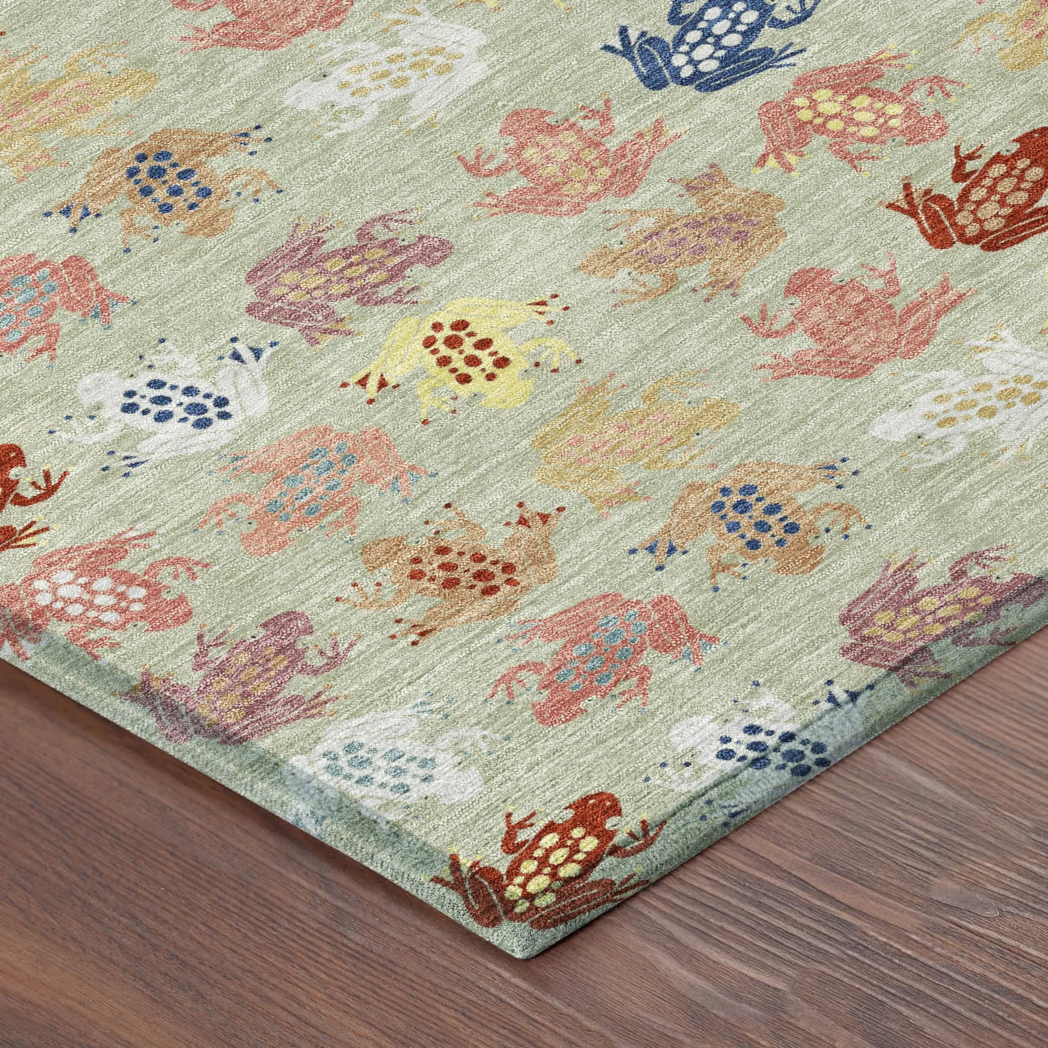 10' X 14' Green And Khaki Geometric Washable Indoor Outdoor Area Rug Homeroots Outdoor