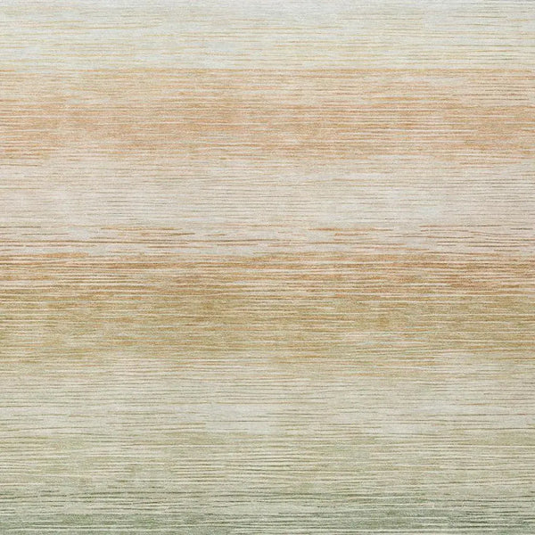 10' X 14' Green And Linen Striped Washable Indoor Outdoor Area Rug Homeroots Outdoor