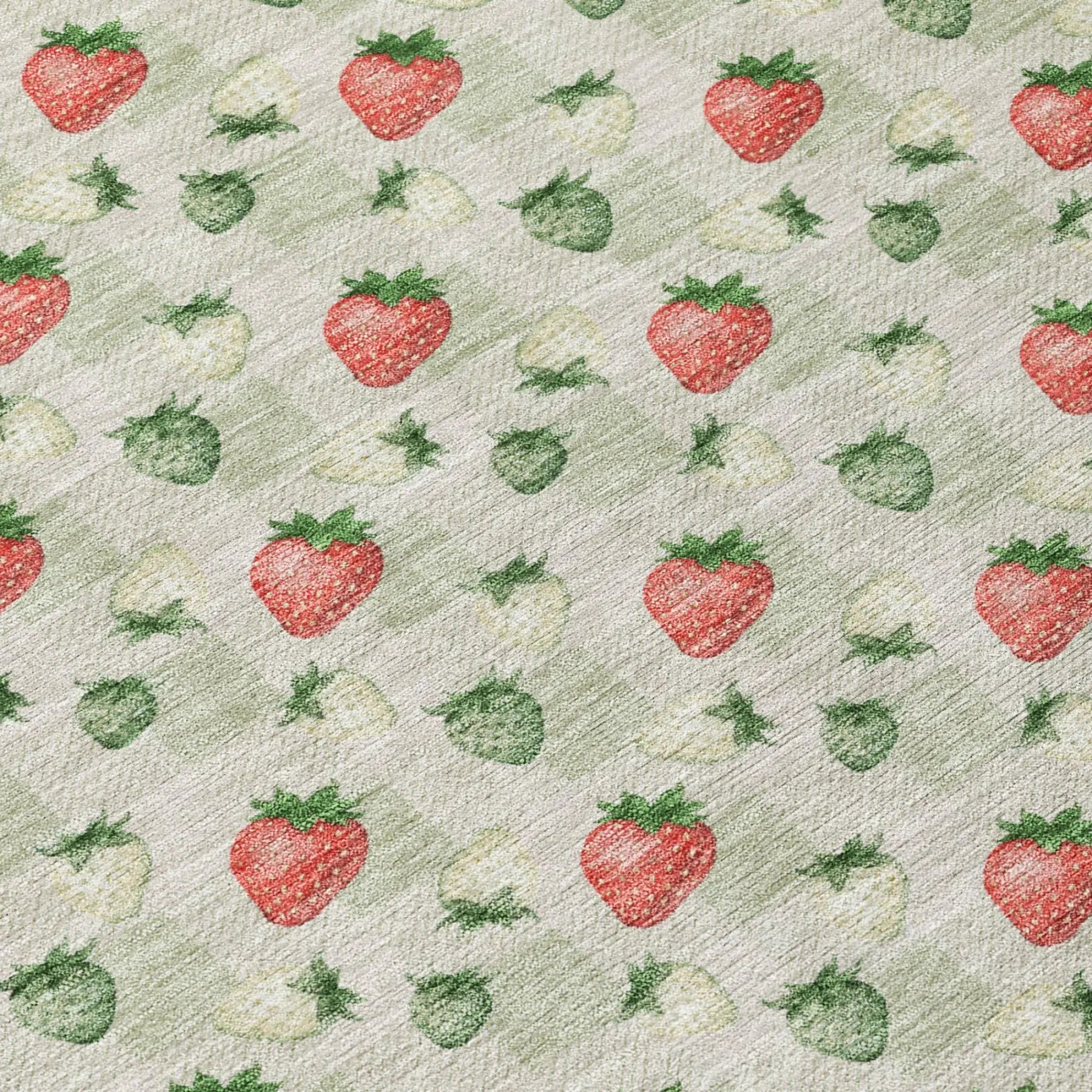 10' X 14' Green And Red Floral Washable Indoor Outdoor Area Rug Homeroots Outdoor
