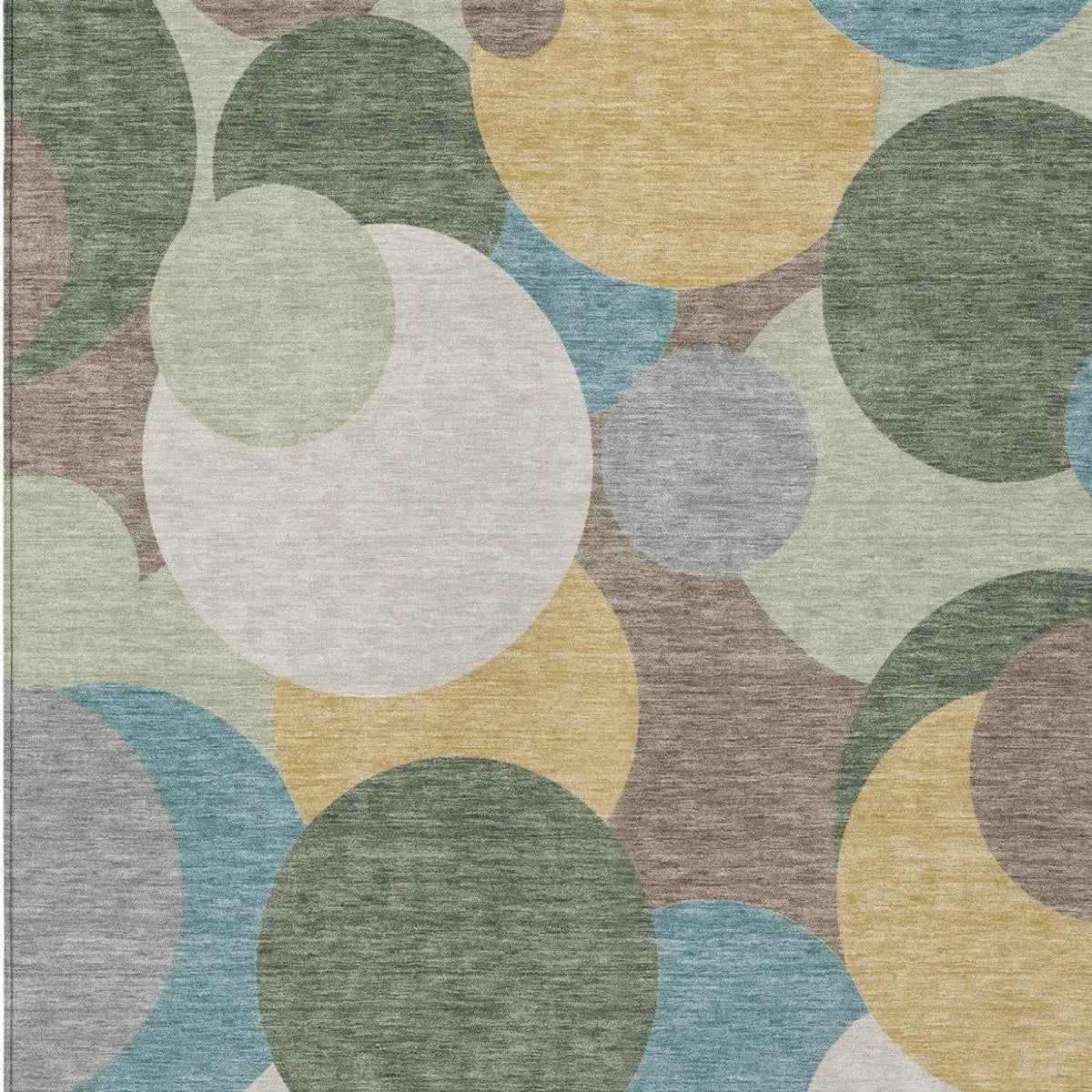 10' X 14' Green And Teal Blue Geometric Washable Indoor Outdoor Area Rug Homeroots Outdoor