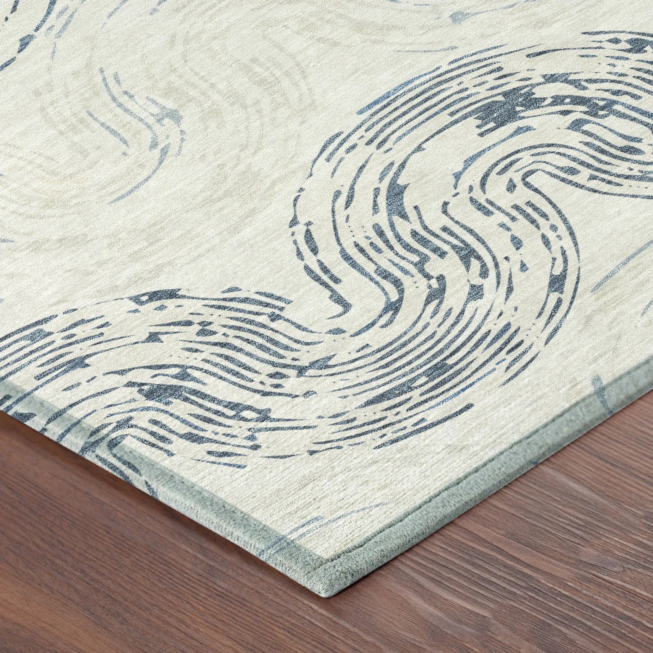 10' X 14' Ivory And Beige Abstract Washable Indoor Outdoor Area Rug Homeroots Outdoor