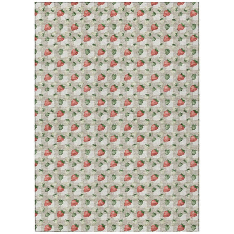 10' X 14' Ivory And Beige Floral Washable Indoor Outdoor Area Rug Homeroots Outdoor