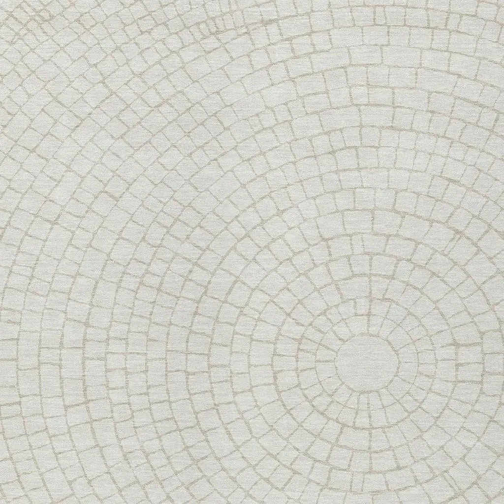 10' X 14' Ivory And Beige Geometric Washable Indoor Outdoor Area Rug Homeroots Outdoor