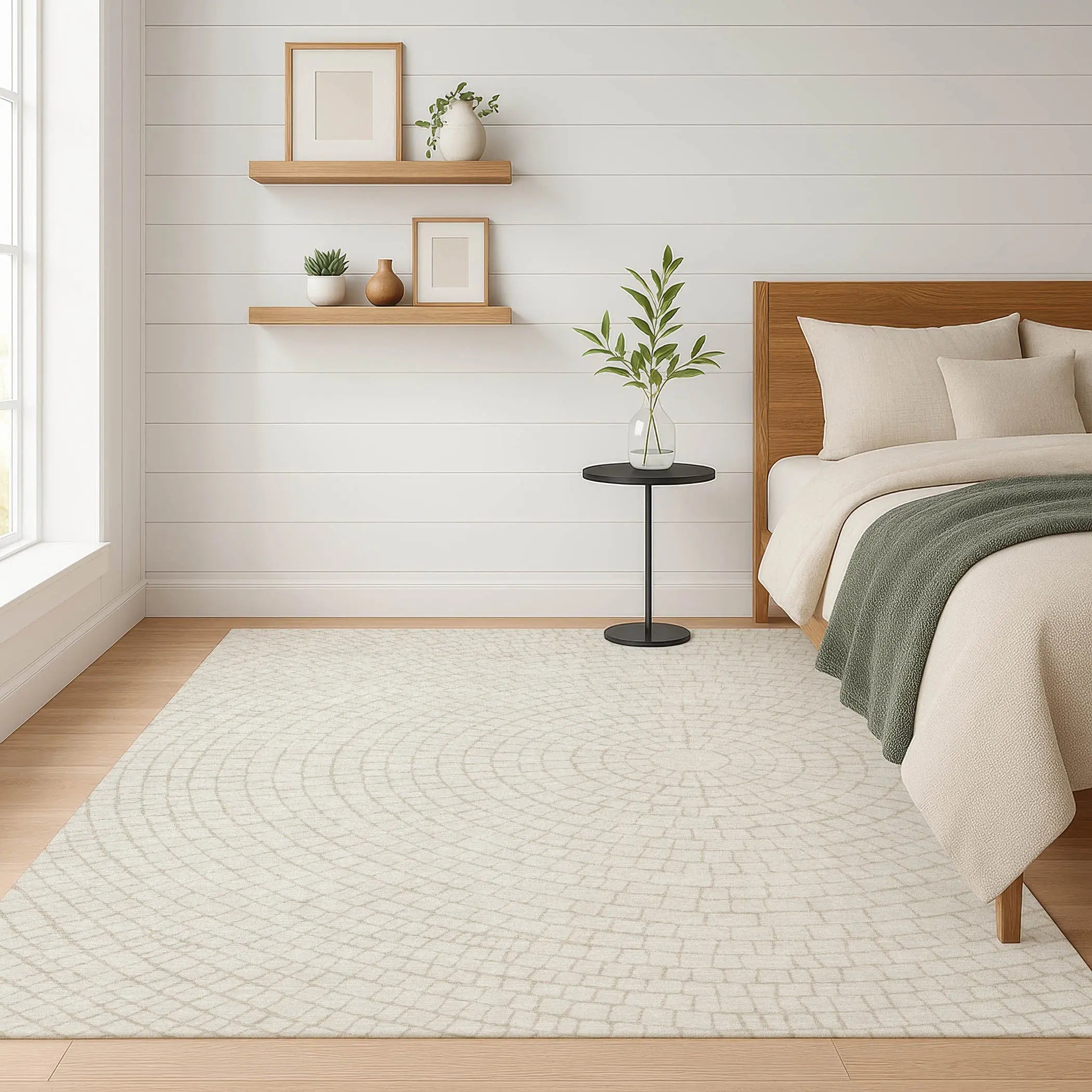 10' X 14' Ivory And Beige Geometric Washable Indoor Outdoor Area Rug Homeroots Outdoor