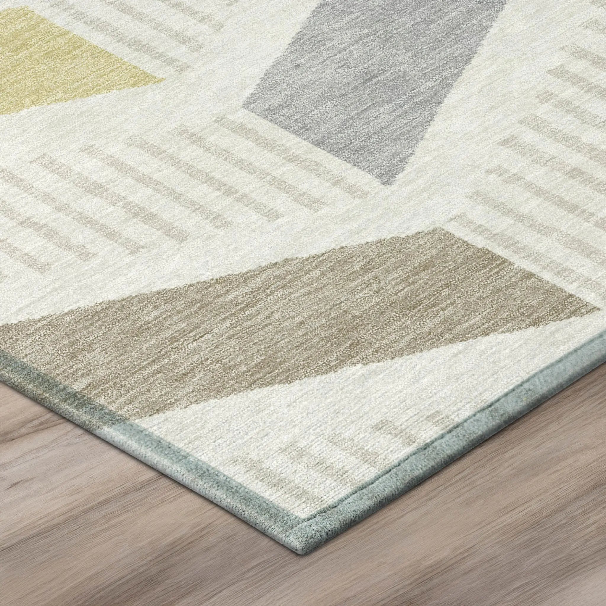 10' X 14' Ivory And Beige Geometric Washable Indoor Outdoor Area Rug Homeroots Outdoor