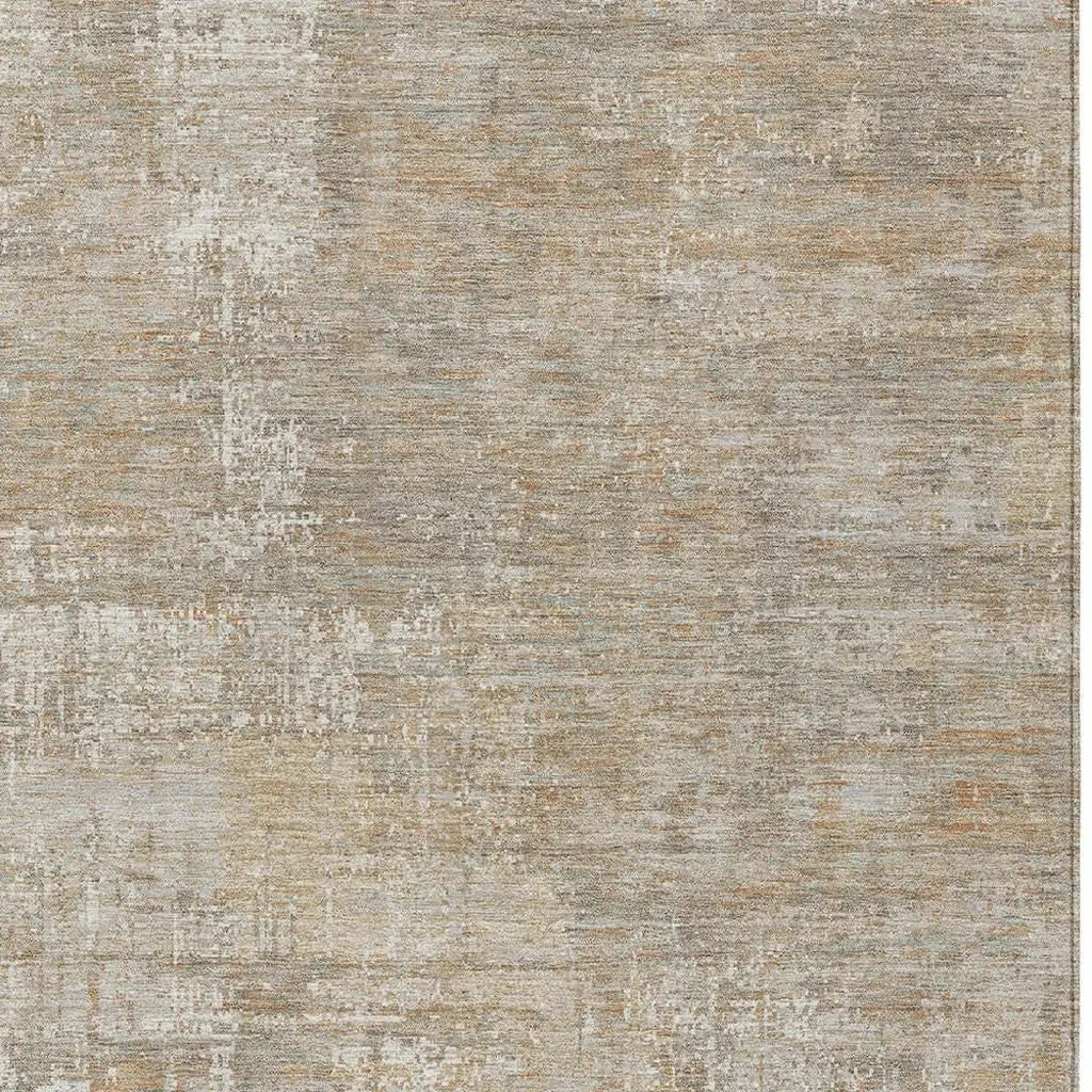 10' X 14' Ivory And Blue Abstract Washable Indoor Outdoor Area Rug Homeroots Outdoor