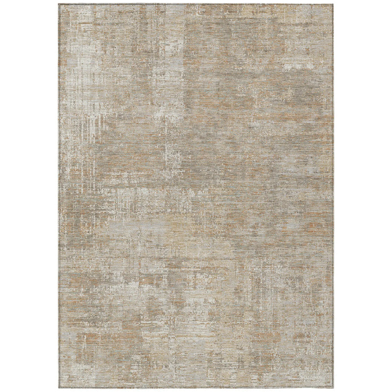 10' X 14' Ivory And Blue Abstract Washable Indoor Outdoor Area Rug Homeroots Outdoor