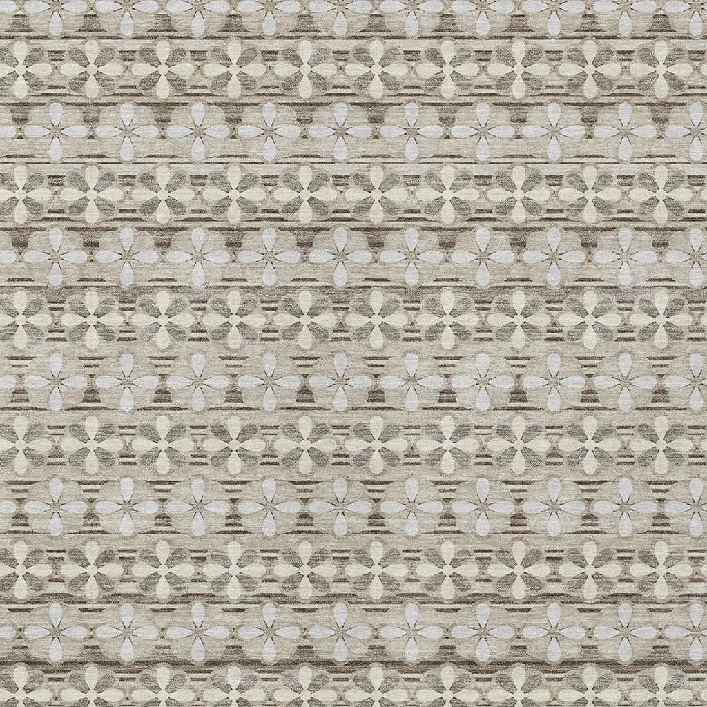 10' X 14' Ivory And Blue Striped Washable Indoor Outdoor Area Rug Homeroots Outdoor