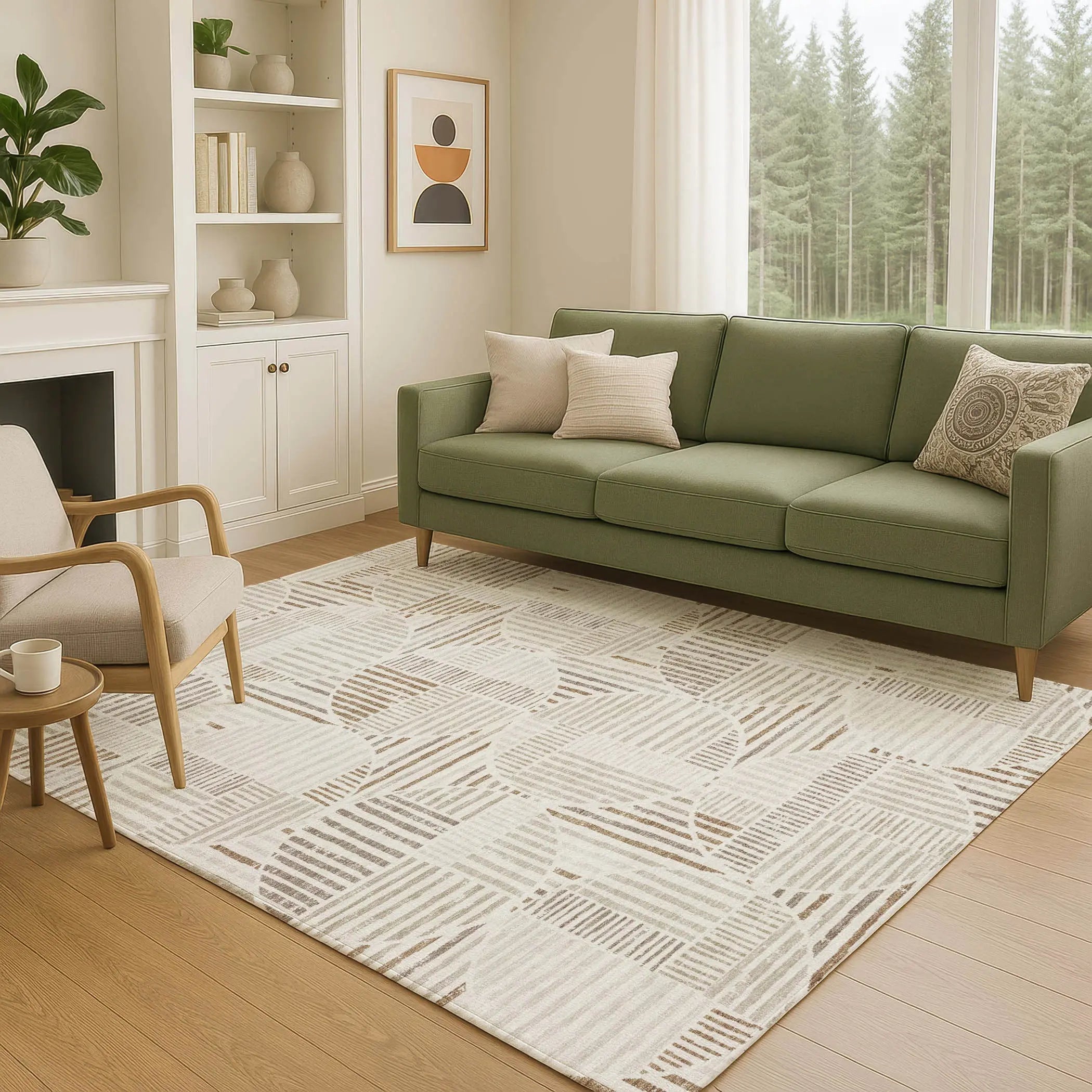 10' X 14' Ivory And Graphite Geometric Washable Indoor Outdoor Area Rug Homeroots Outdoor