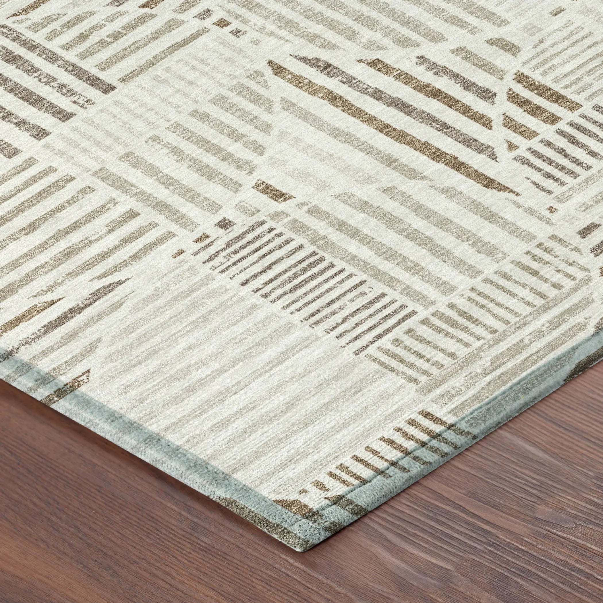 10' X 14' Ivory And Graphite Geometric Washable Indoor Outdoor Area Rug Homeroots Outdoor