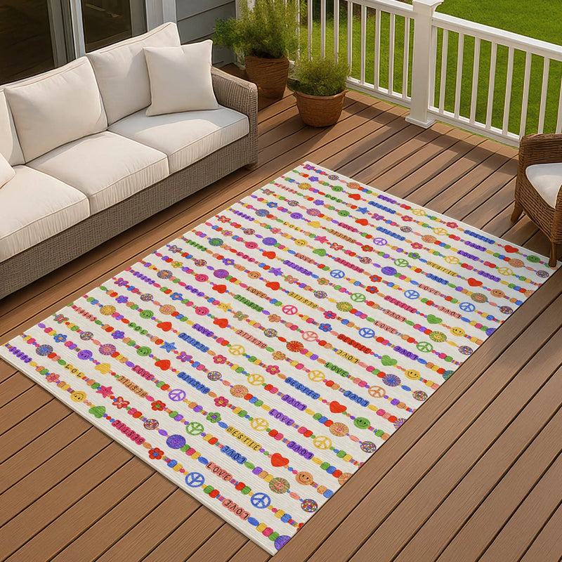 10' X 14' Ivory And Olive Green Geometric Washable Indoor Outdoor Area Rug Homeroots Outdoor