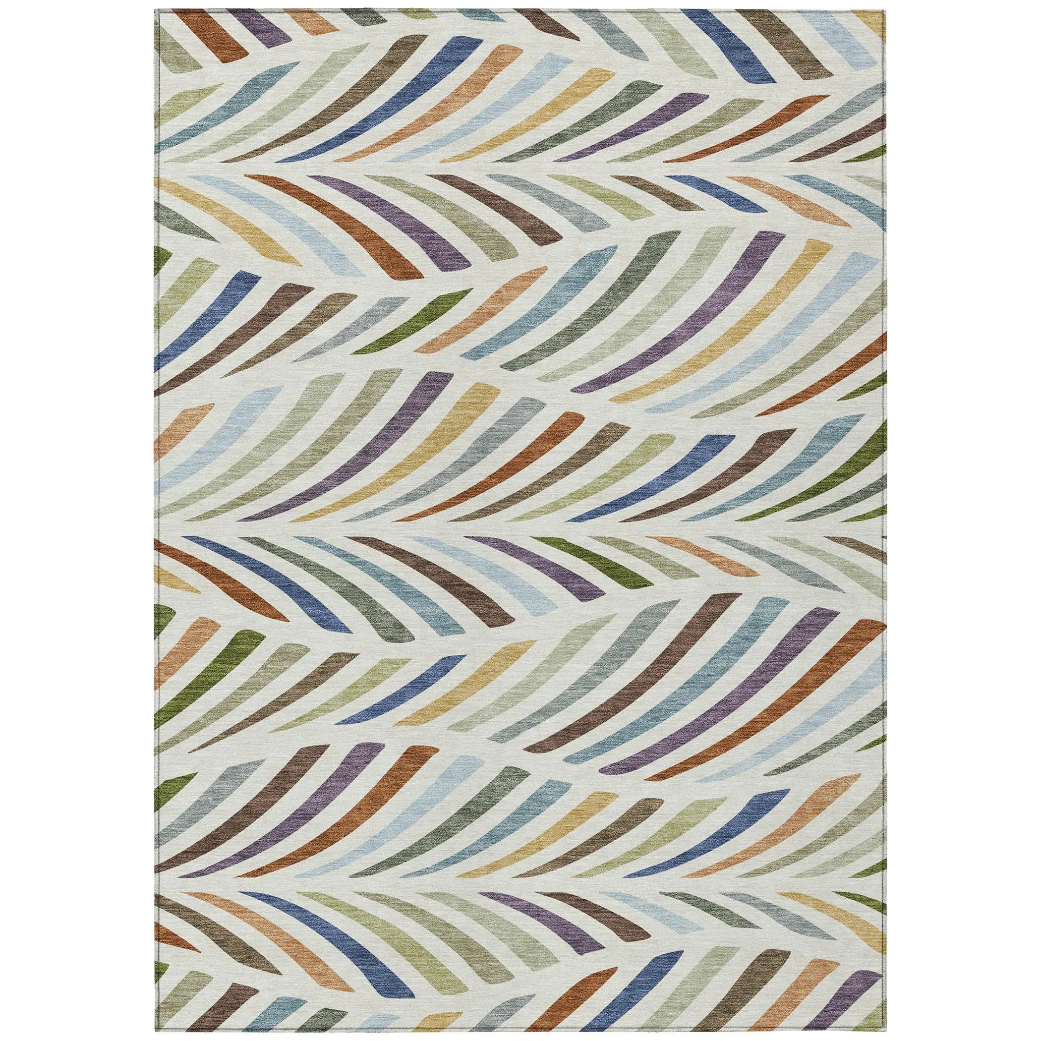 10' X 14' Ivory And Sage Abstract Washable Indoor Outdoor Area Rug Homeroots Outdoor