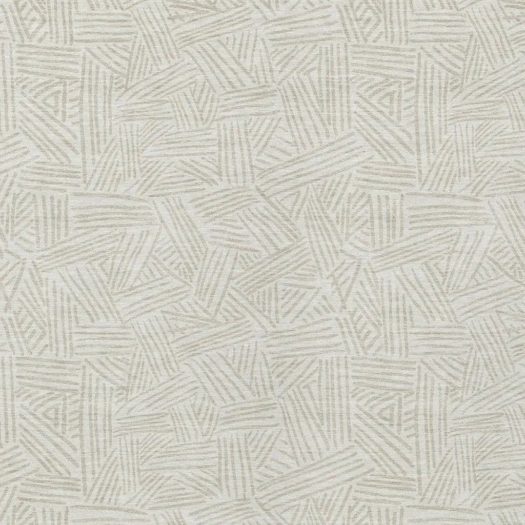 10' X 14' Ivory And Silver Geometric Washable Indoor Outdoor Area Rug Homeroots Outdoor