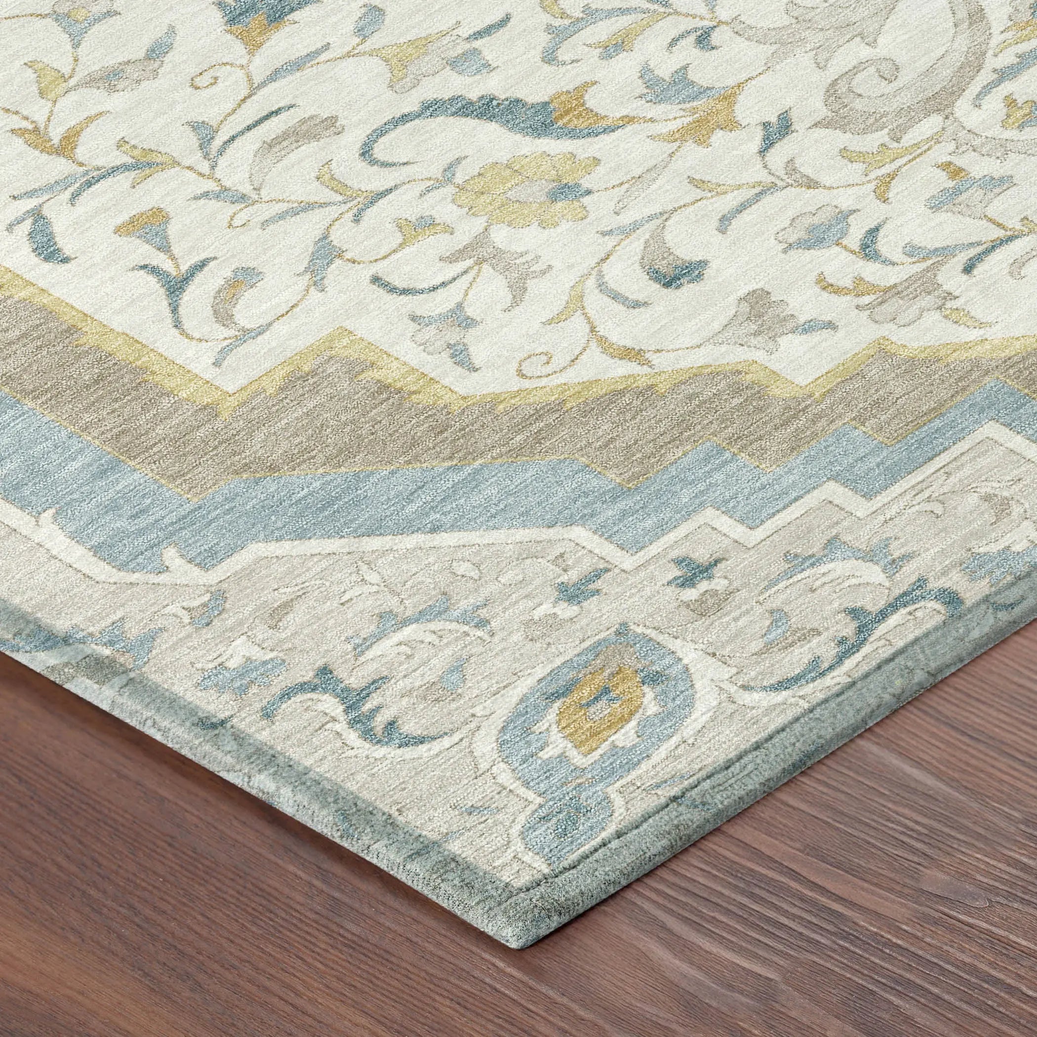 10' X 14' Ivory And Taupe Medallion Washable Indoor Outdoor Area Rug Homeroots Outdoor