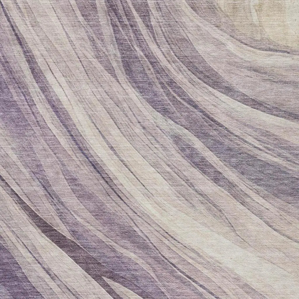 10' X 14' Lavender And Purple Abstract Washable Indoor Outdoor Area Rug Homeroots Outdoor