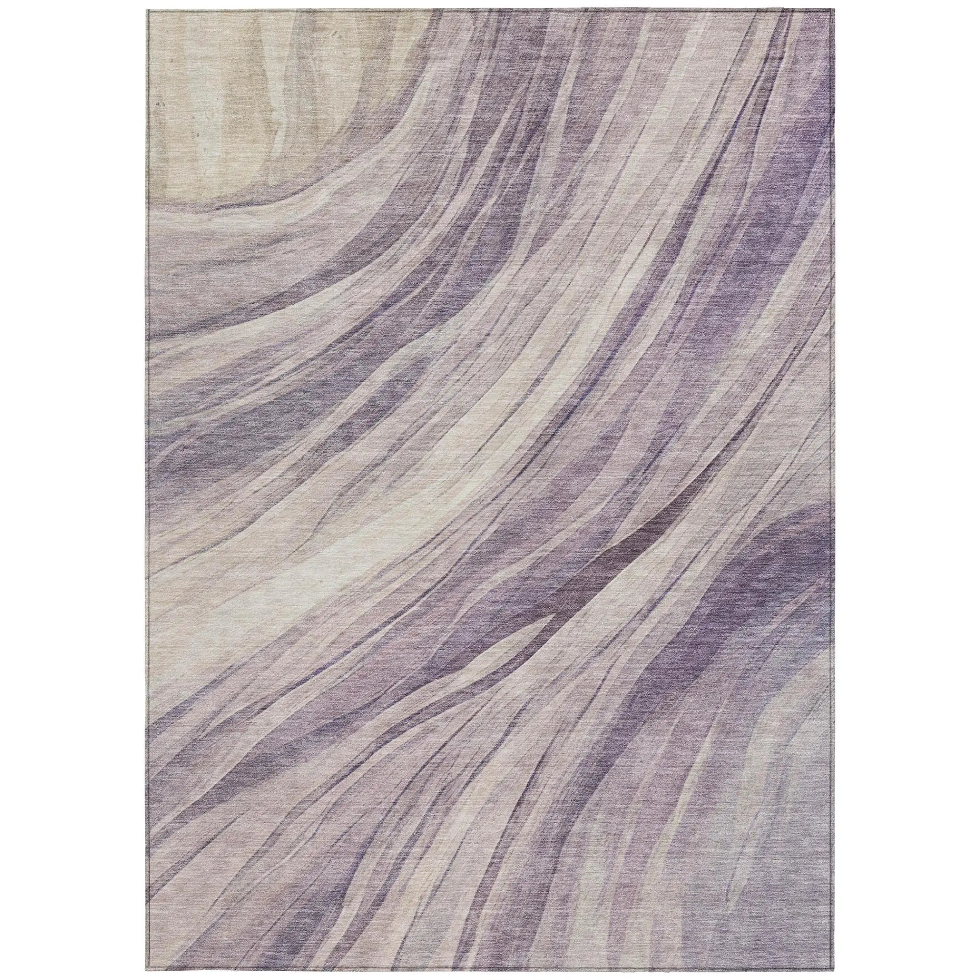 10' X 14' Lavender And Purple Abstract Washable Indoor Outdoor Area Rug Homeroots Outdoor
