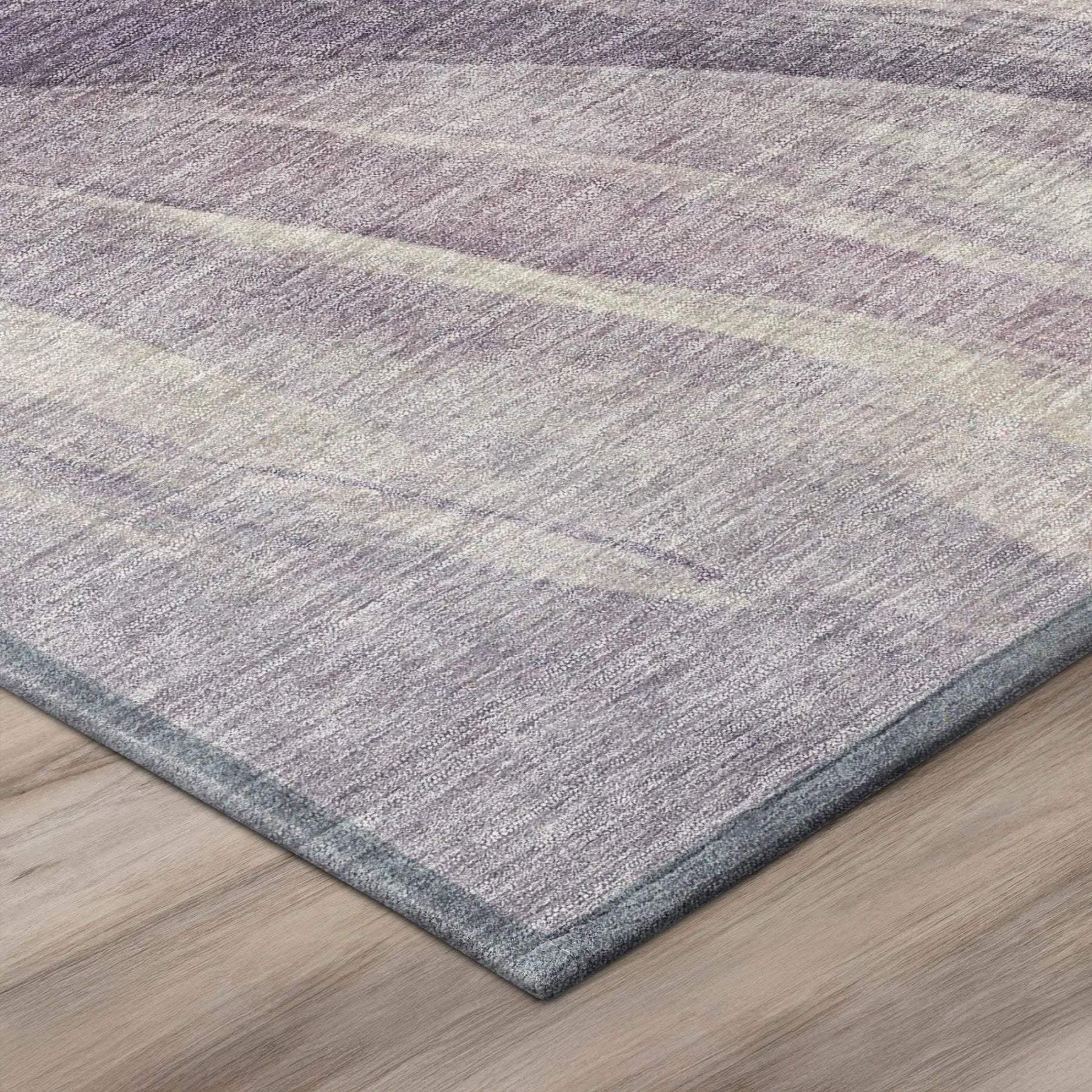10' X 14' Lavender And Purple Abstract Washable Indoor Outdoor Area Rug Homeroots Outdoor