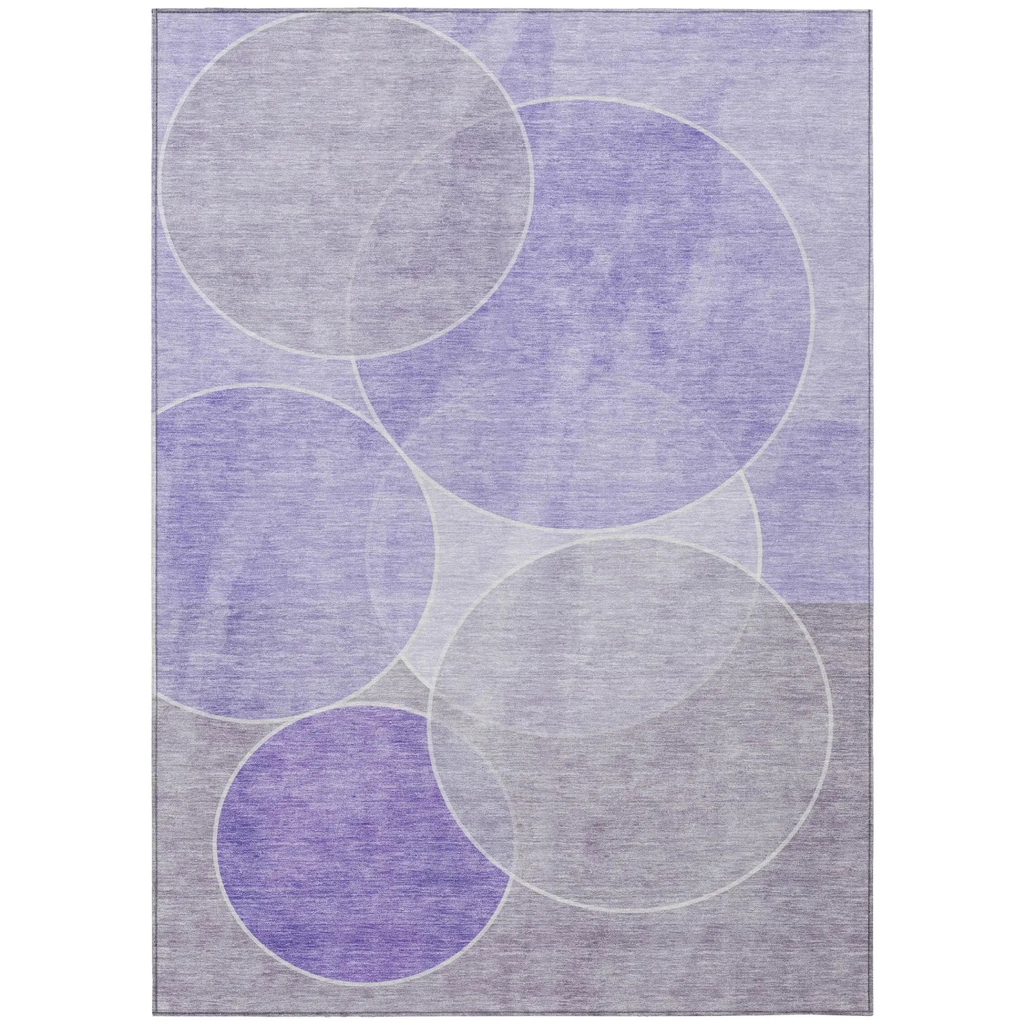 10' X 14' Lavender And Purple Geometric Washable Indoor Outdoor Area Rug Homeroots Outdoor