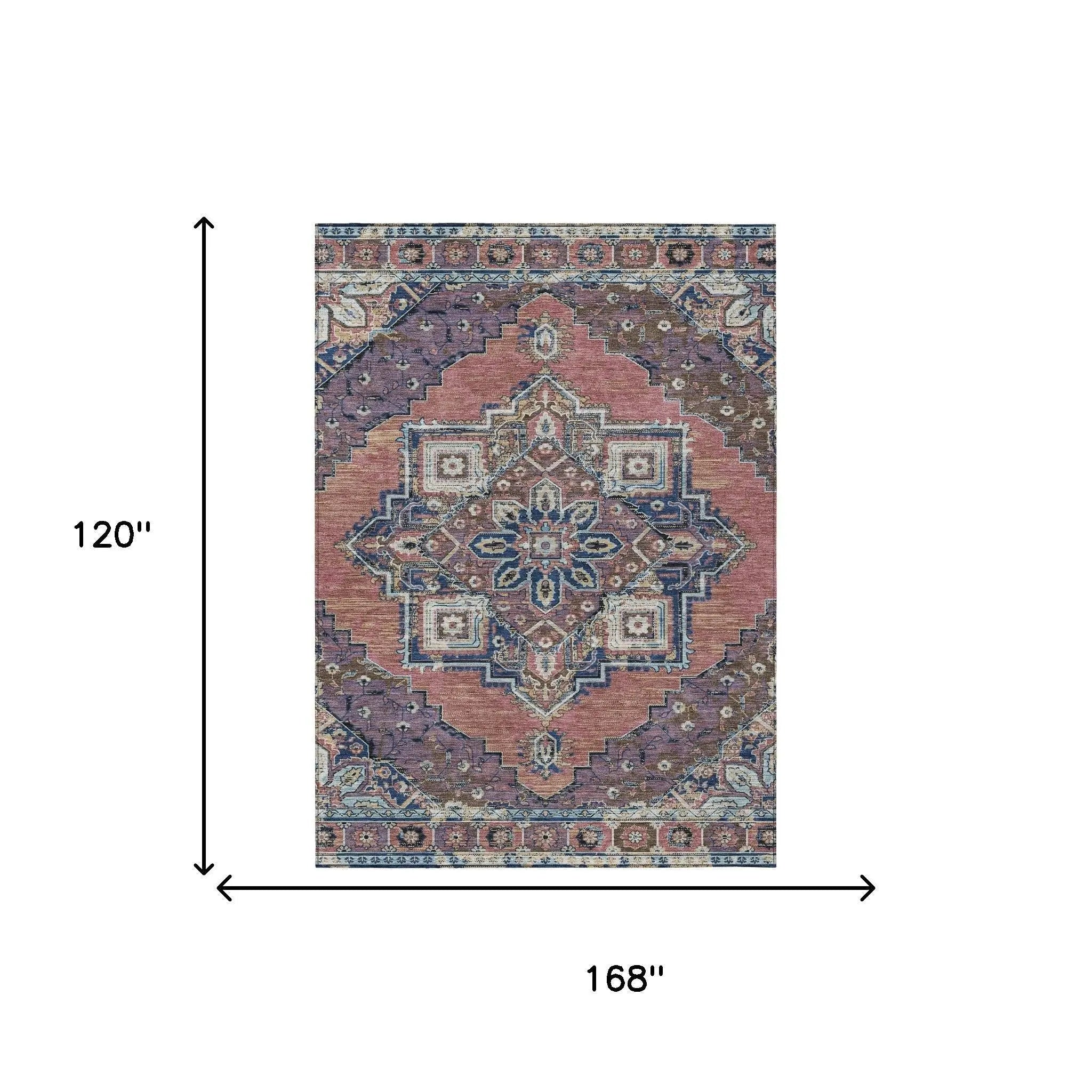 10' X 14' Merlot And Gold Oriental Washable Indoor Outdoor Area Rug Homeroots Outdoor