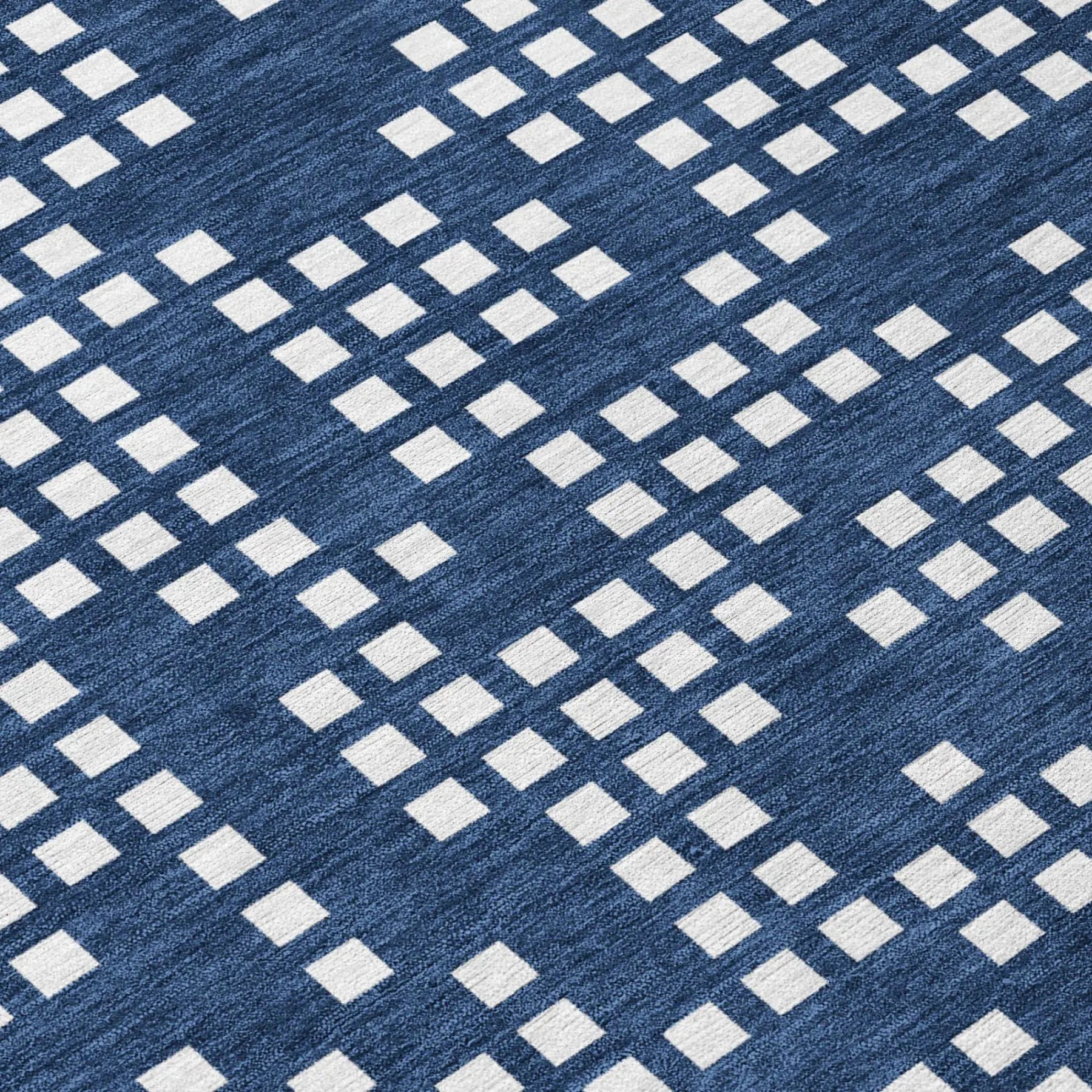 10' X 14' Navy Blue And Blue Abstract Washable Indoor Outdoor Area Rug Homeroots Outdoor