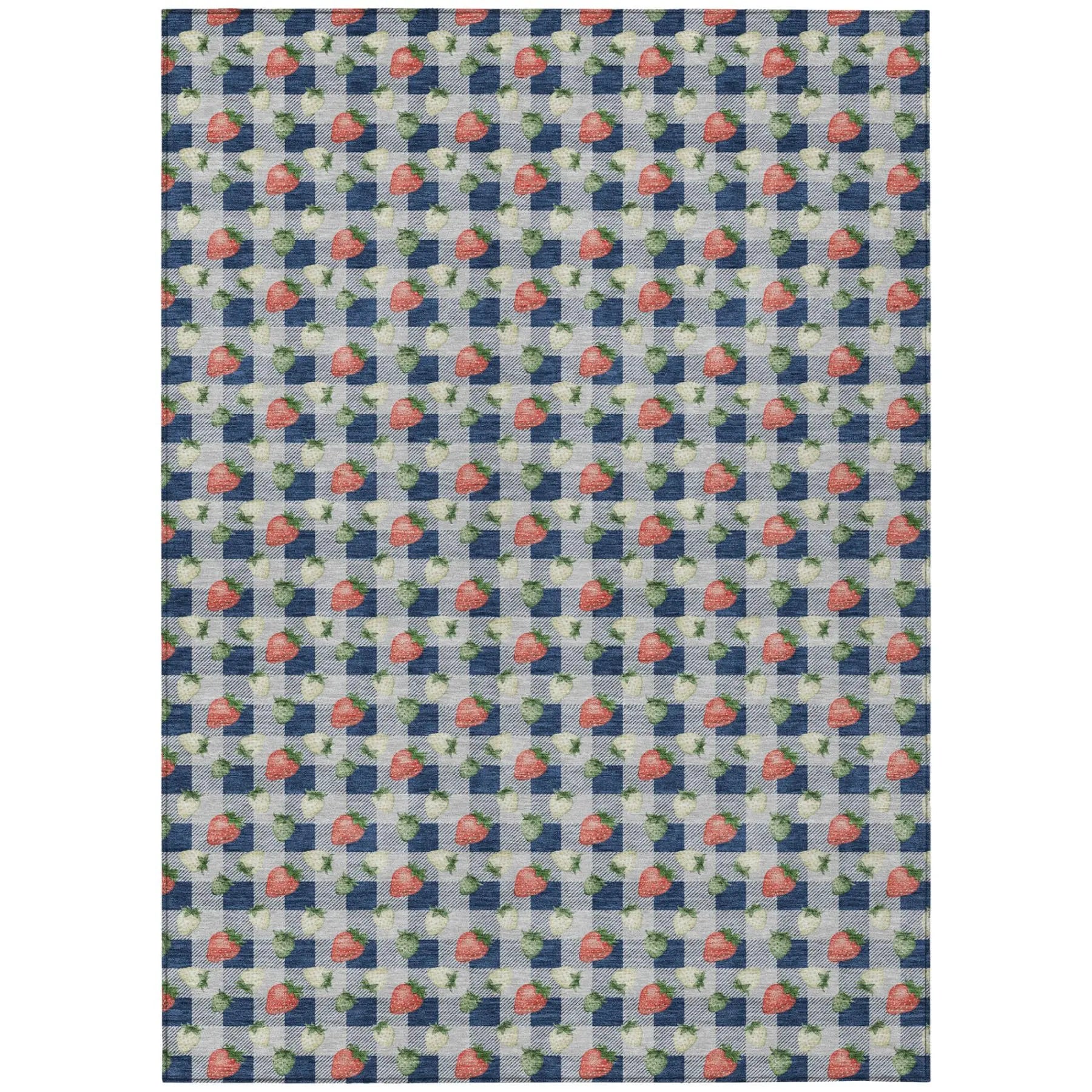 10' X 14' Navy Blue And Blue Floral Washable Indoor Outdoor Area Rug Homeroots Outdoor